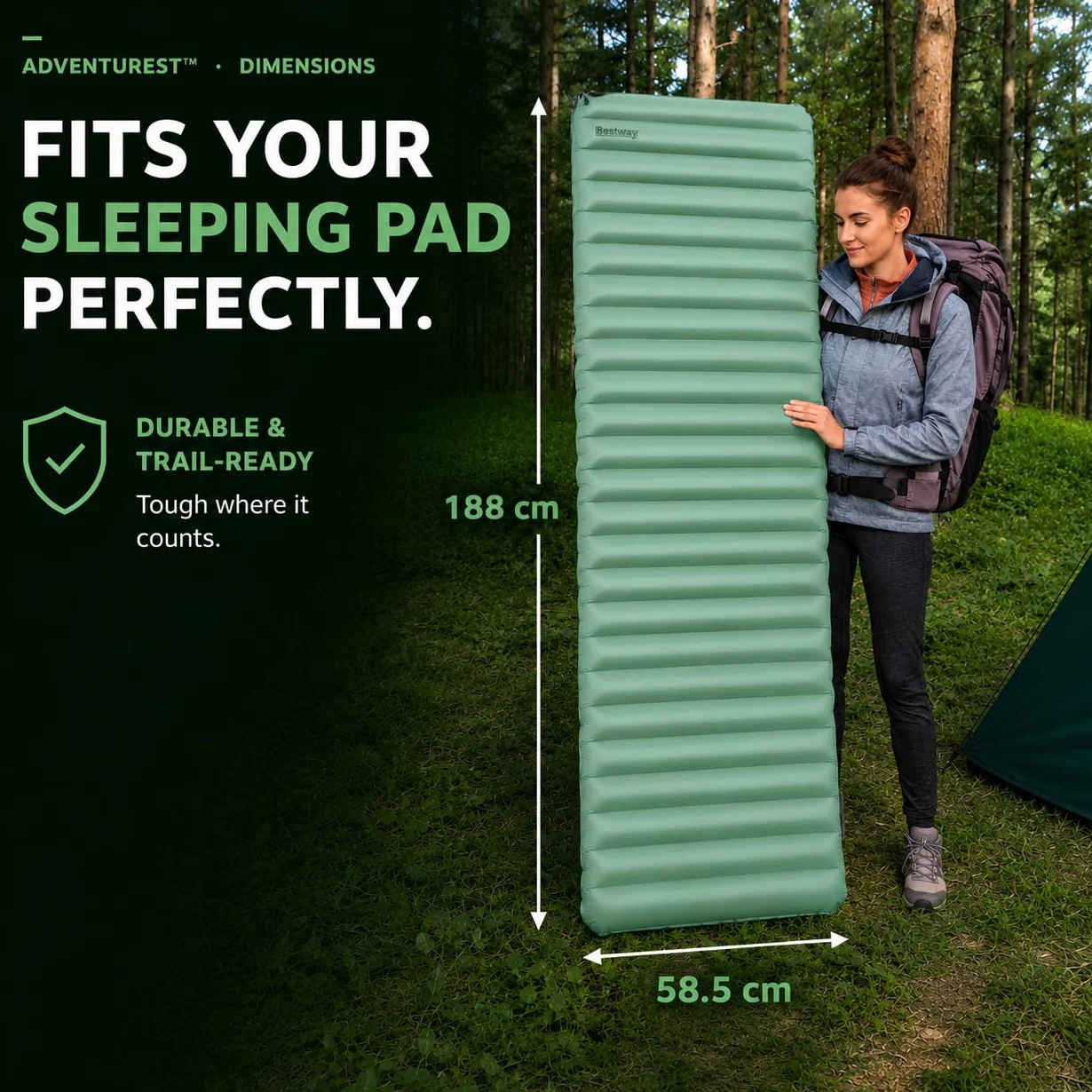 Bestway AdventuRest Esterilla Hinchable Rectangular con Aislamiento