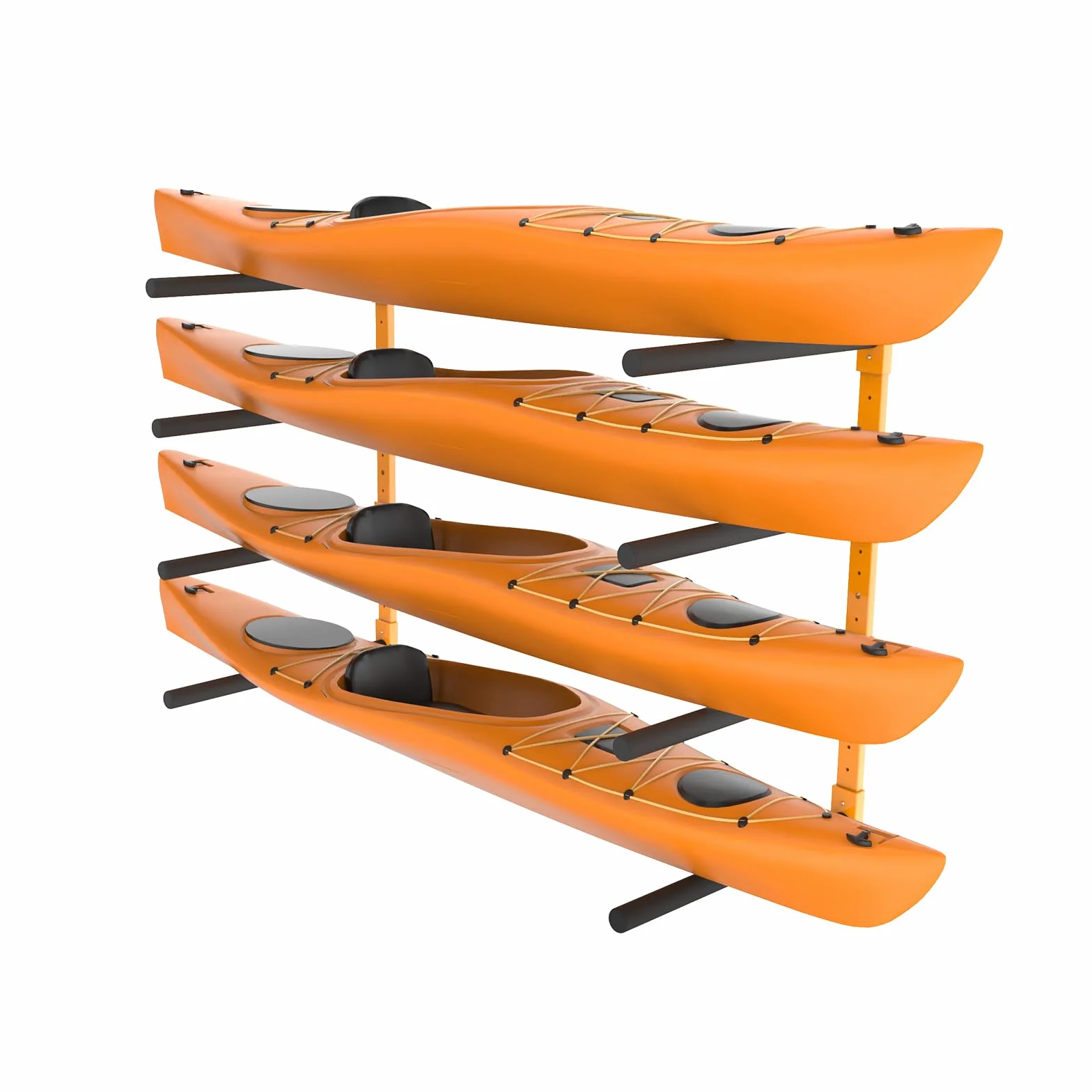 VEVOR Soporte de Pared para 4 Kayaks, Estante para Kayak, Carga de 400 Libras