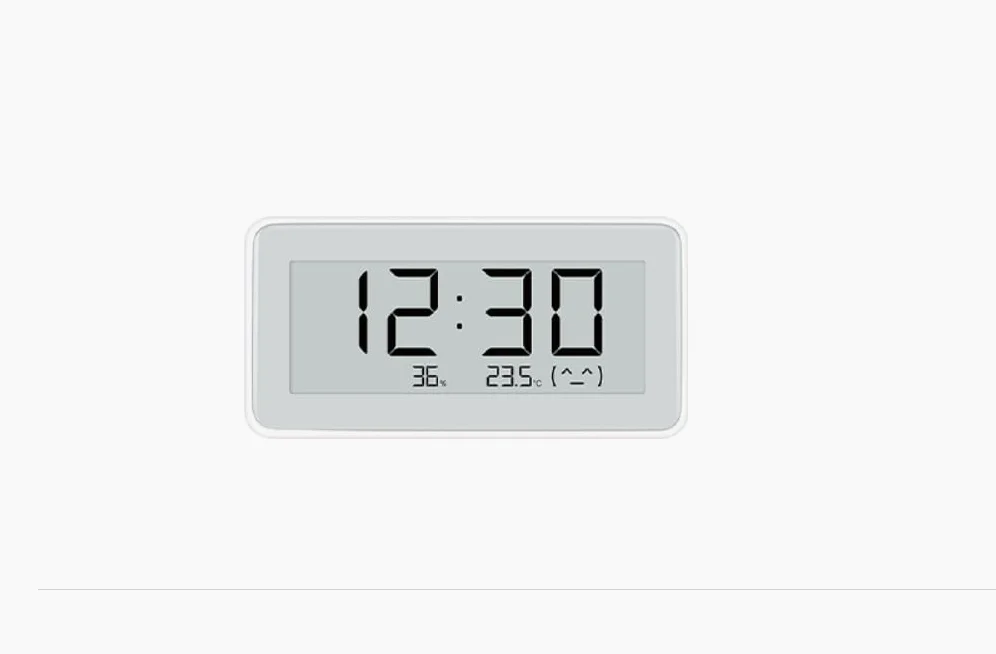 Xiaomi Temperature and Humidity Monitor Clock - Reloj con control de temperatura y humedad, pantalla de tinta electrónica, conectividad inteligente, blanco (Versión ES + 3 años de garantía)