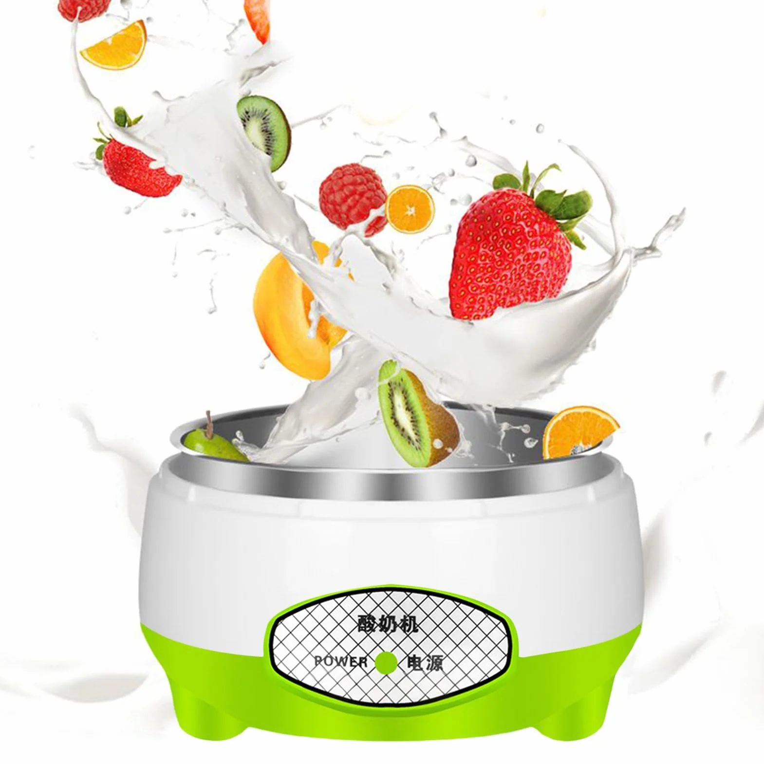 Genérico Máquina automática para Hacer Yogur, máquina para hacerr yogurr en el hogar, Aparato de Cocina eléctrico de 1,2 L, Nueva Mini máquinaa para Hacer Yogur Completamente automáticaa