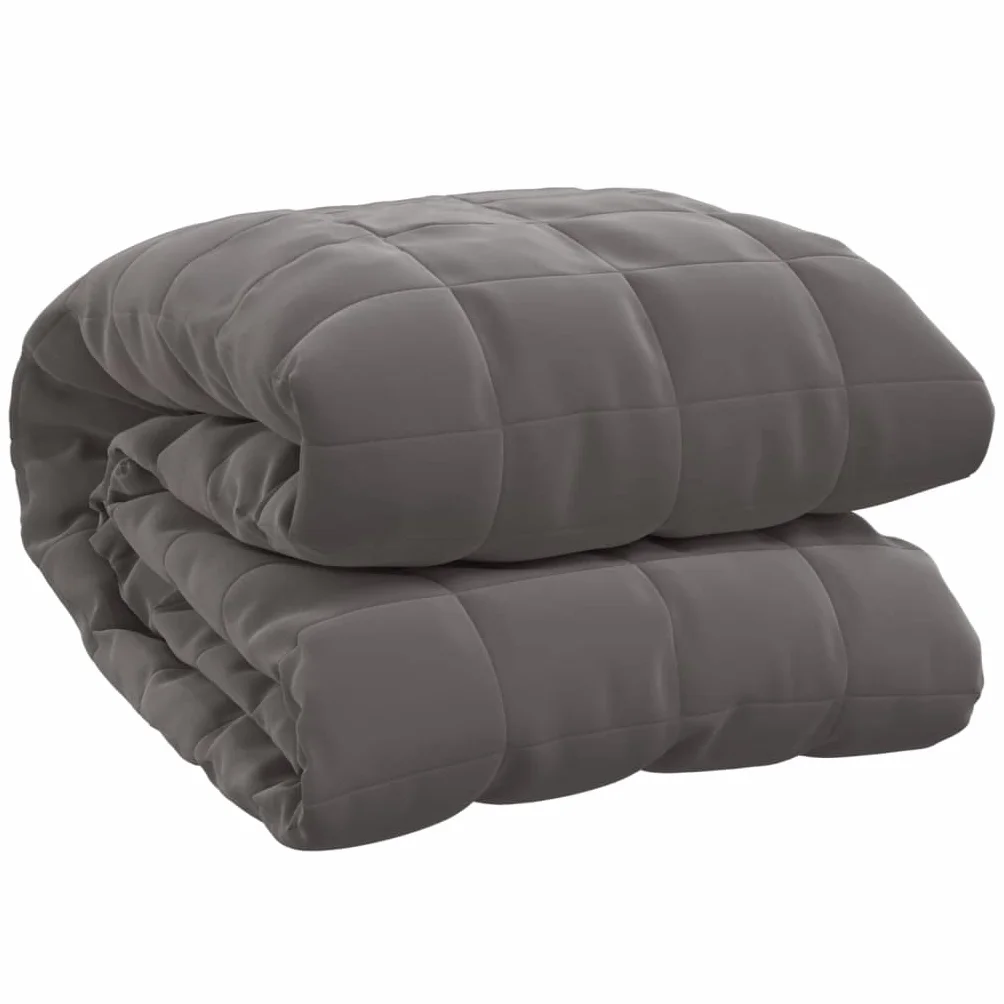 Manta pesada manta con peso gris manta relajante manta pesada manta de relajación manta para dormir transpirable manta con peso antiestrés edredón 200 x 230 cm 9 kg tejido