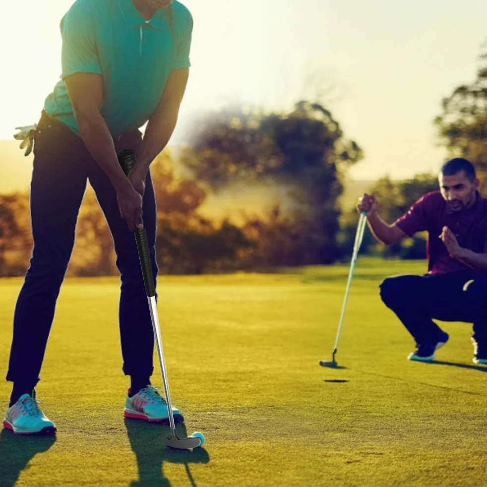 Putter plegable de 3 secciones para hombres y niños, zurdos y diestros, con pelotas