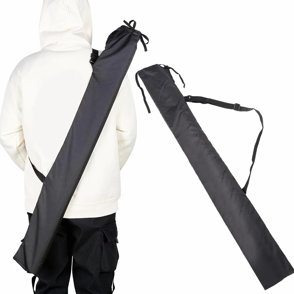 Bolsas para Espadas NBEADS 114x13cm Cuero PU Bolsa de Transporte Espada Correa Samurai Cosplay Halloween Negro