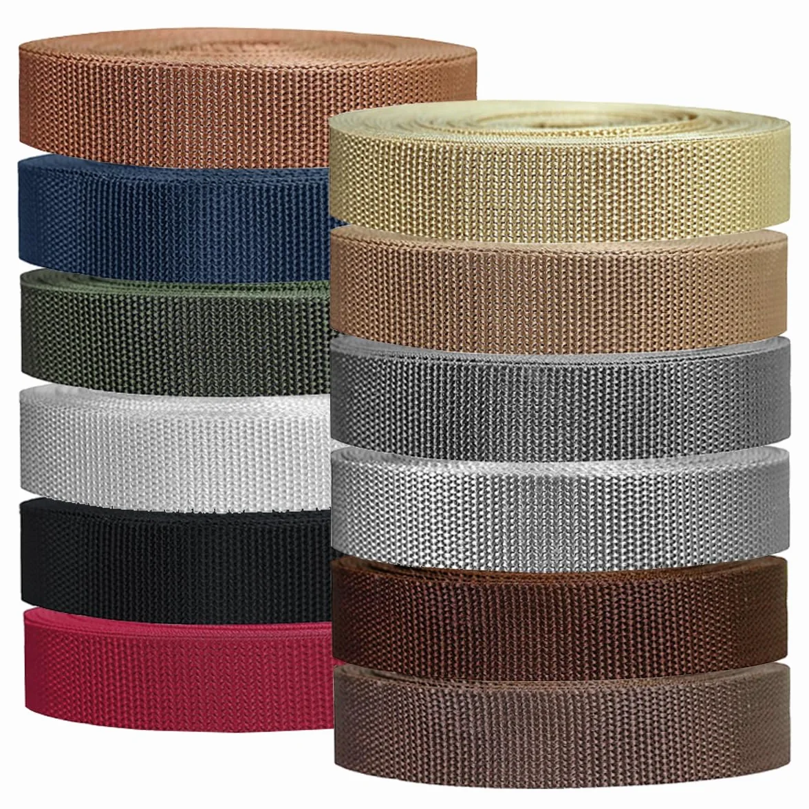 Correas de Polipropileno 1 Pulgada 5.5 Yardas, Cinta Resistente para Asas de Bolsas, Accesorios Exteriores