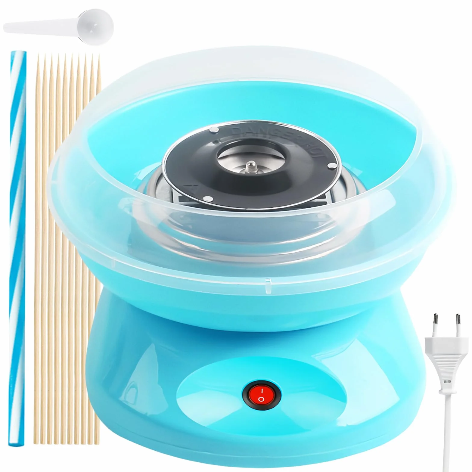 Máquina De Barba De Papá, Máquina De Candy De Algodón, Máquina De Dulces De Algodón, Eléctrico Candy Floss Maker 450w Con Accesorios Para Cumpleaños Varias Fiestas Fácil De Usar Y Limpiar