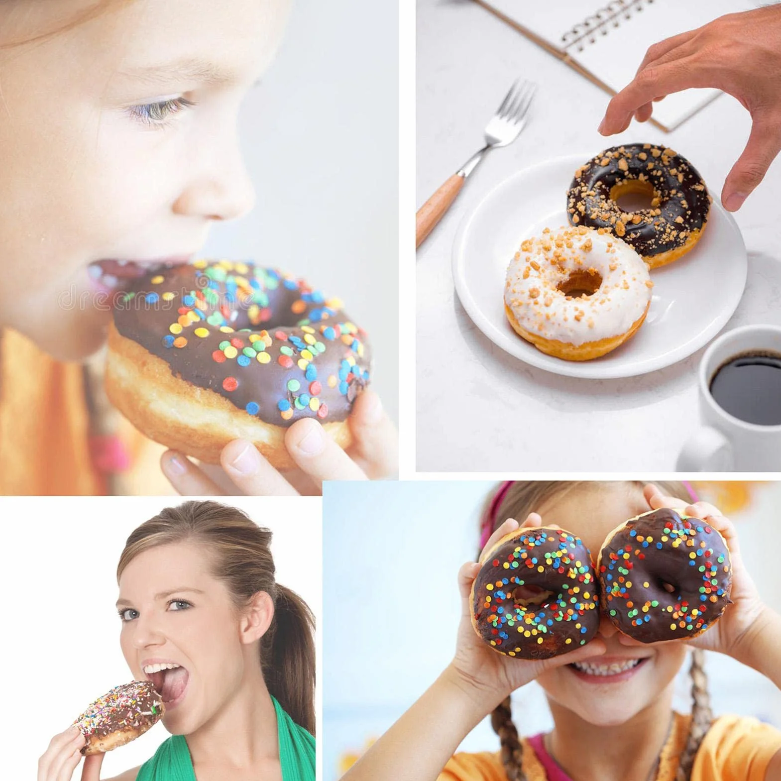 donas | Máquina para Hacer donas Desayuno 1200 W | Máquina para Hacer Donuts eléctrica Antiadherente 7 Agujeros para panadería casera, Tienda postres