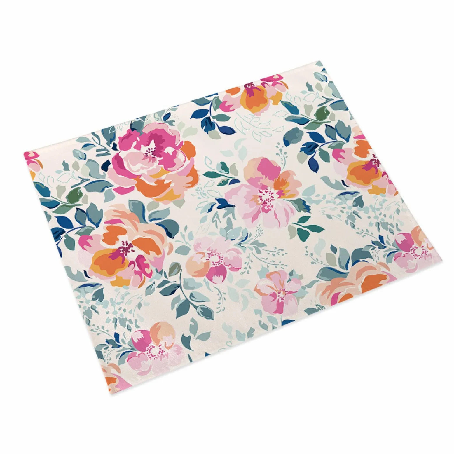 Manteles Individuales Peonía Rosa Naranja Mantel Individual Algodón y Lino Lavable Salvamanteles Individuales Resistente al Calor Bajoplatos Individuales Mesa Tapetes para Mesa 30x45cm 8 Pcs