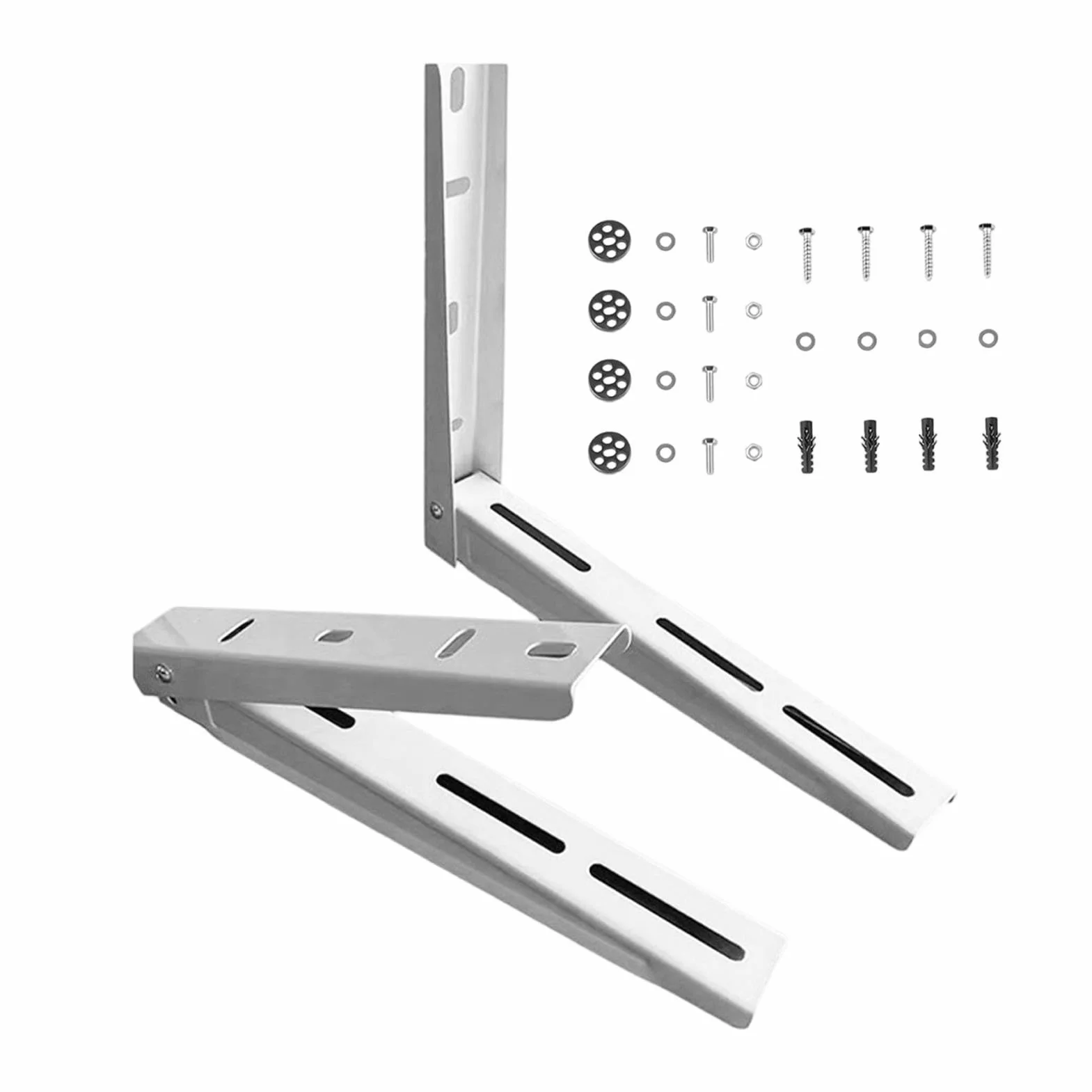 Soporte de montaje Mini Split Plataforma Metálica de Instalación | Ménsula De Montaje 35x45 Cm Para Aire Acondicionado para unidad exterior de aire acondicionado en techo, casa, dormitorio o