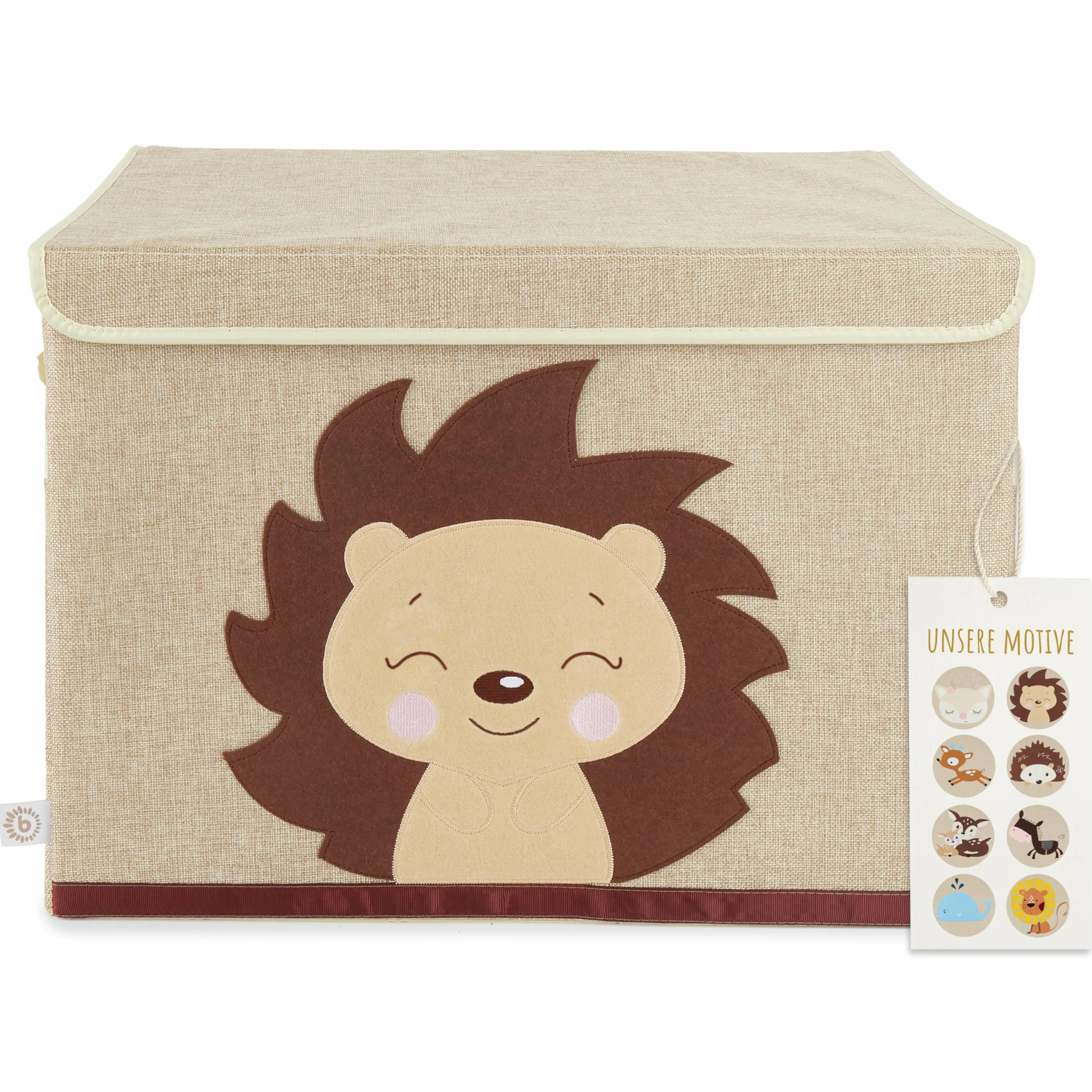 BIECO Caja de almacenamiento plegable 65 L 36x36x51 cm para niños