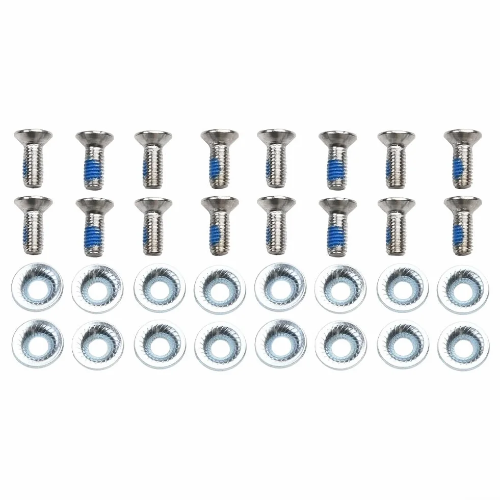 HpLive Tornillos de fijación M6 x 16 con arandelas para reparación de esquís y snowboard 16 unidades
