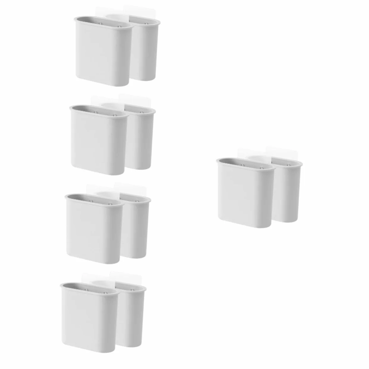 Cabilock 5 Series Soporte para Cepillos De Ganchos para El Baño Organizadores Dispensador De Pared Organizador De Baño De Montaje En Pared El Plastico 2 Piezas X 5