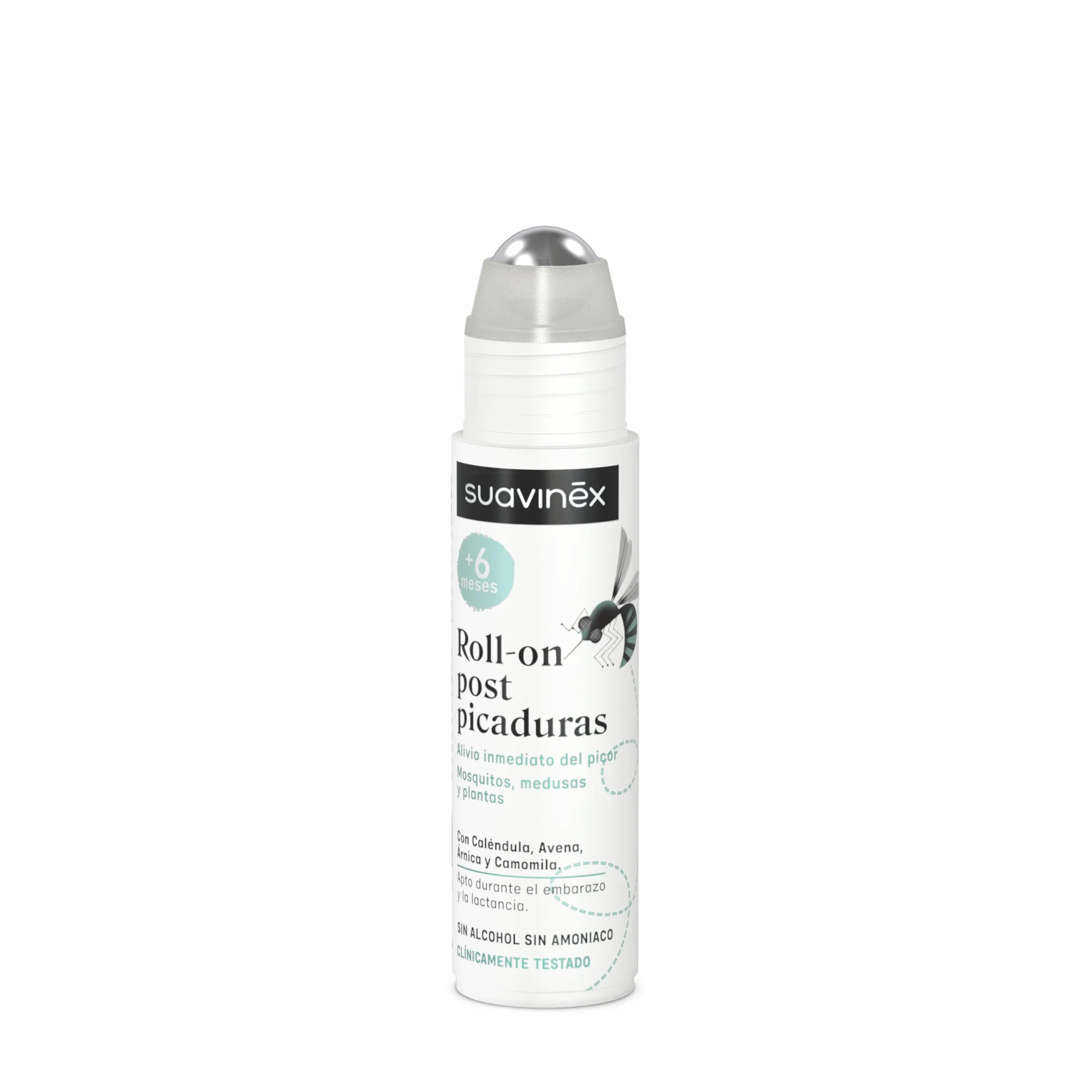 Suavinex Roll On Post Picaduras de Mosquitos, Plantas y Medusas, Sin Alcohol, Sin Amoniaco, 15 ml