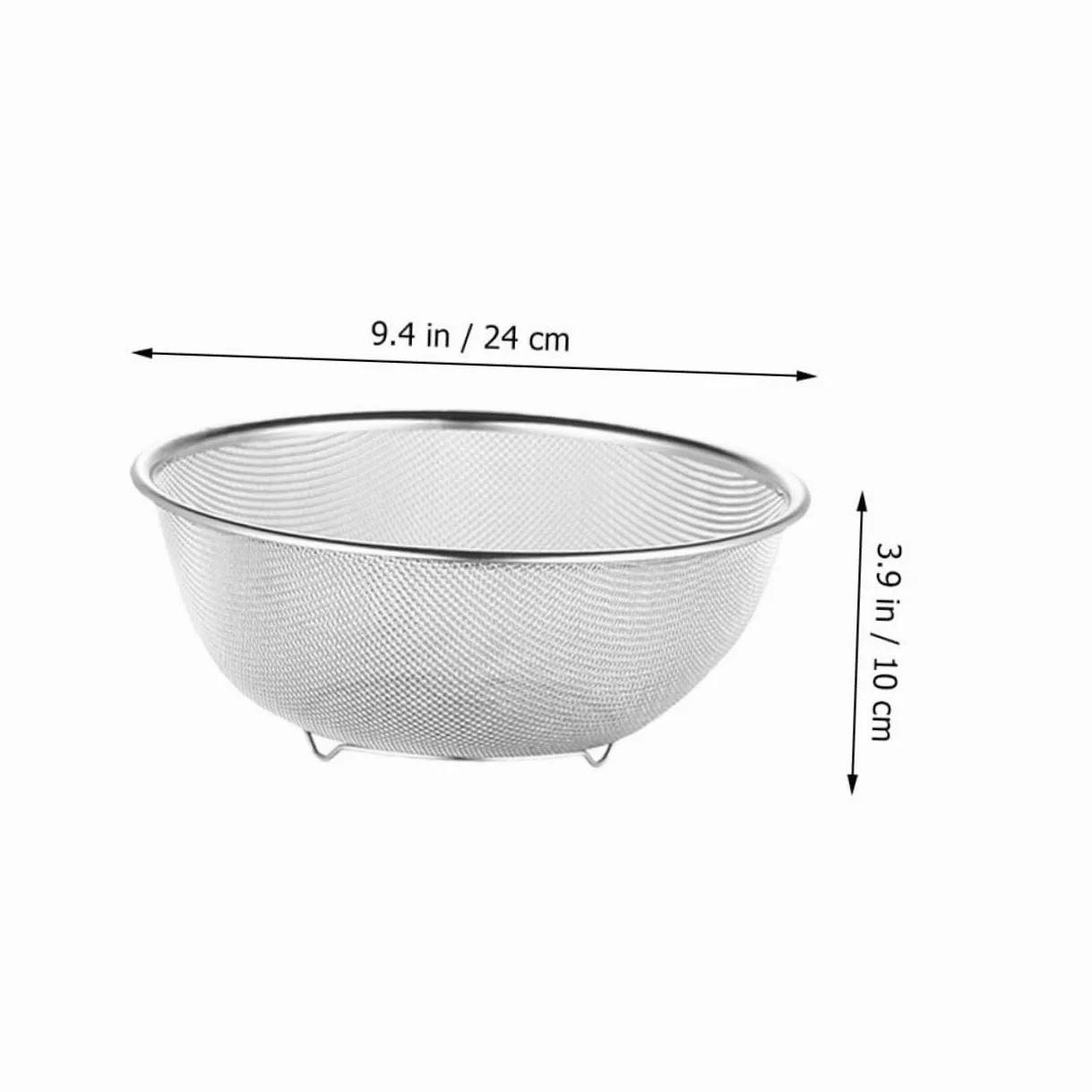 1juego Coladores De Inoxidable Malla Fina Para Verduras y Arroz Escurridor De Cocina Resistente y Práctico Para Uso Diario