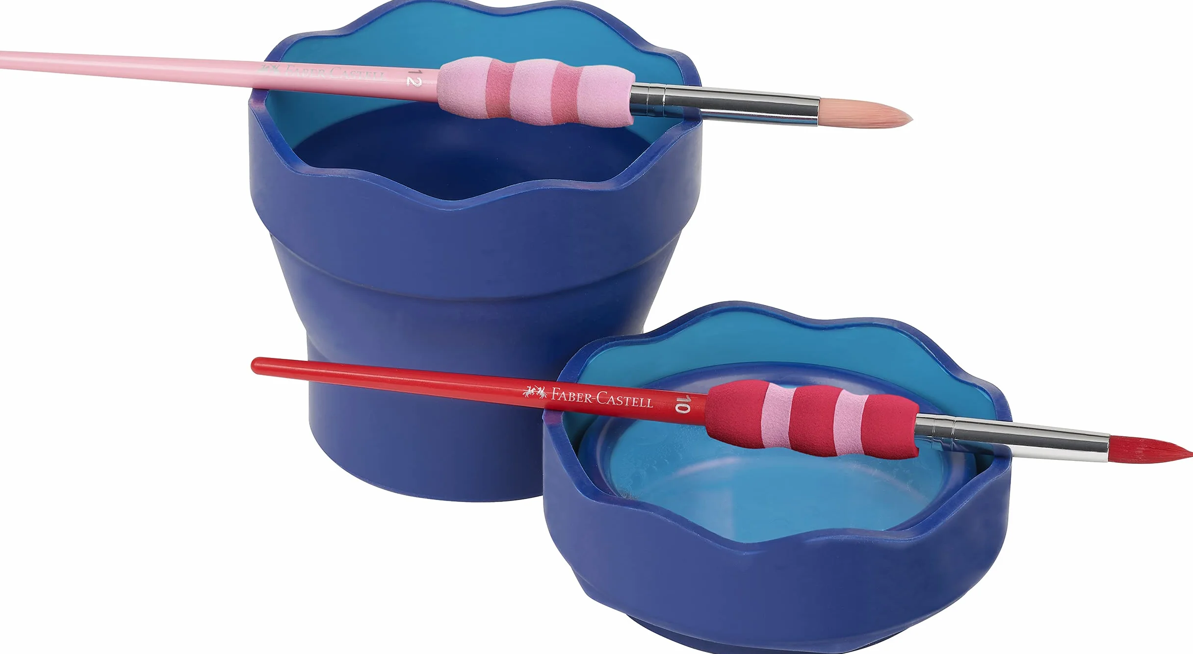 Faber-Castell 181510 - Vaso para el Agua Clic & Go - Plegable - Azul