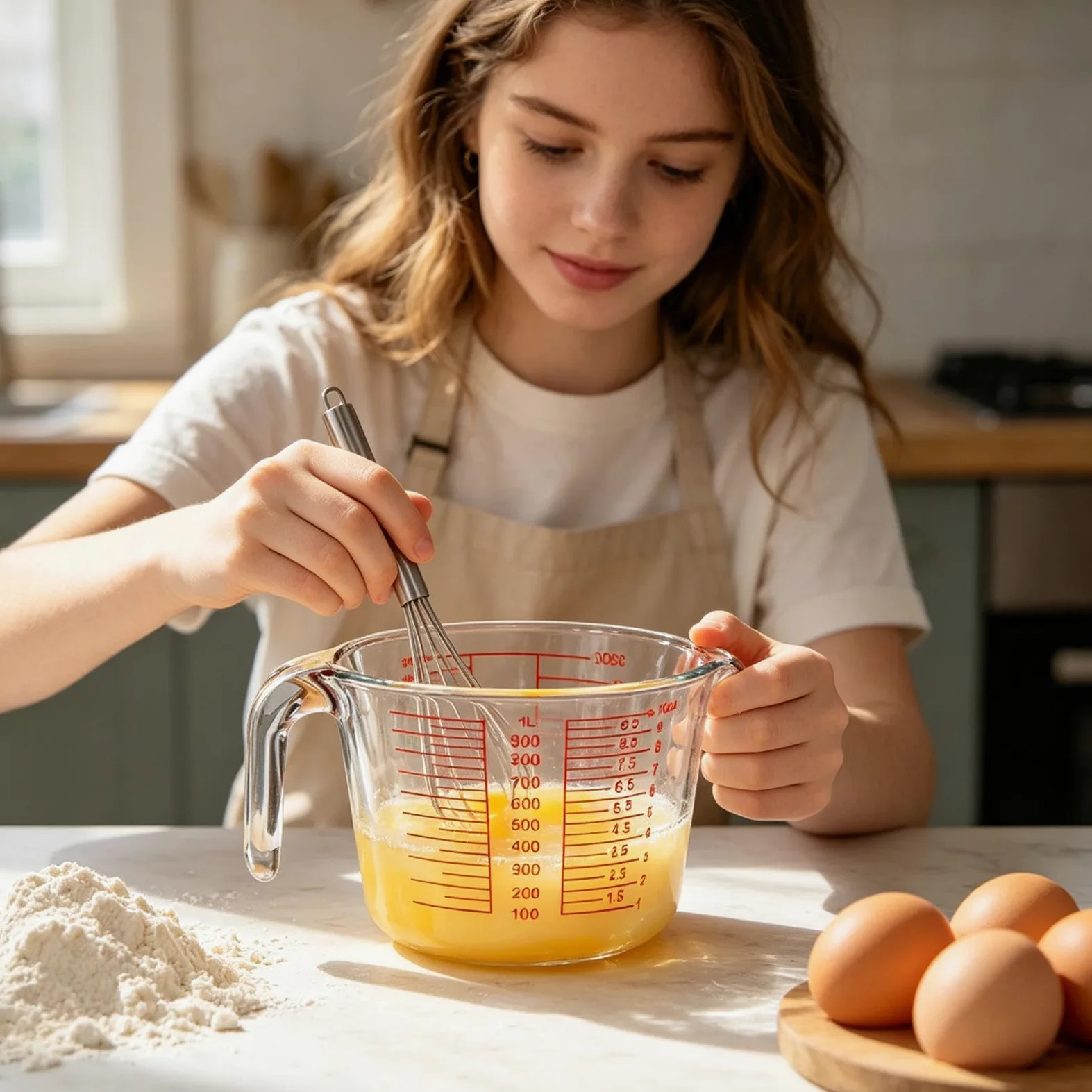 Vasos Medidores Recipiente de Medición Portátil Transparente y | Vasos Medidores De Vidrio Para Líquidos Para Horno Lavavajillas Congelador Medición Horneado Cocción Cocina Hogar Casa