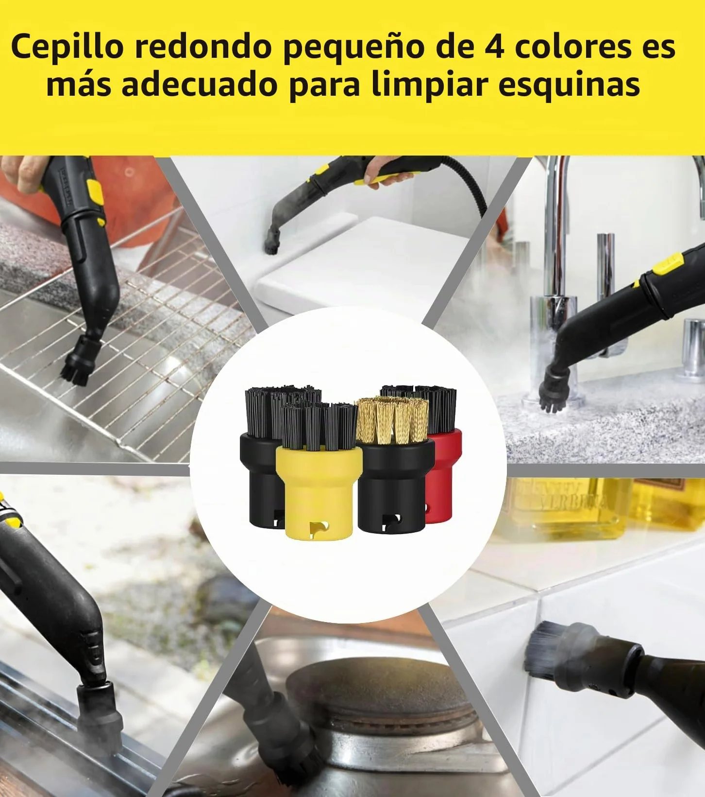 14 piezas para limpiador de vapor Karcher SC1 SC3 SC5 SC4 SC2 accesorios, para accesorios Karcher SC1 SC3 SC5 SC4 SC2 juego de piezas de repuesto, incluye boquilla alargada, boquilla curvada