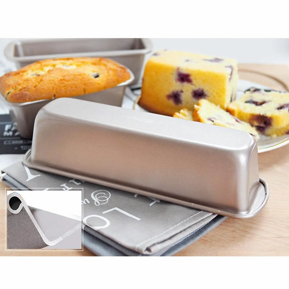 GCX- Molde de la Torta de la hornada Herramientas Rectangular bizcocho Pan del Molde Antiadherente Mini Tostadas Box Brownie Molde Conveniente (Size : S)