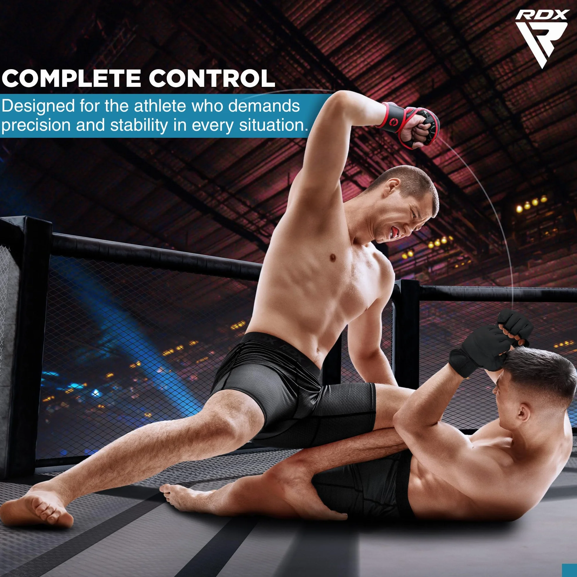 RDX MMA Guantes de Entrenamiento Maya Hide Cuero Boxeo Kickboxing Muay Thai