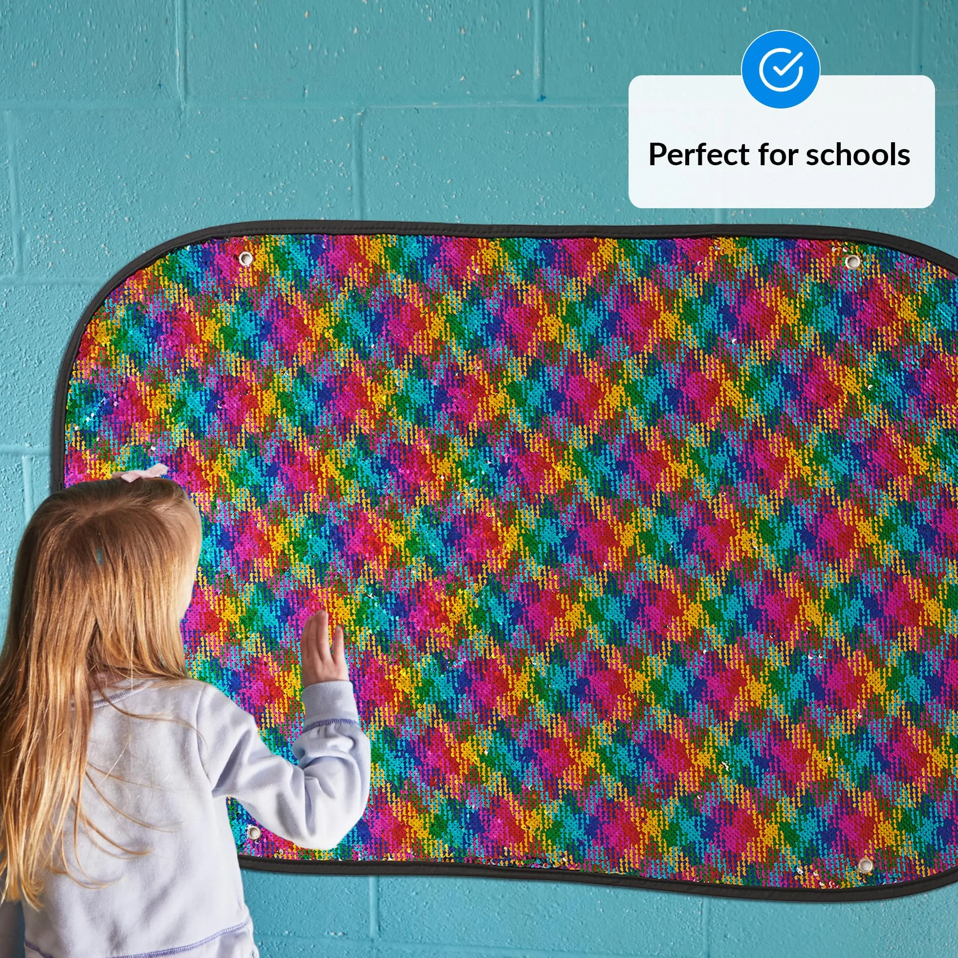 Pared Sensorial de Lentejuelas Reversible para Niños