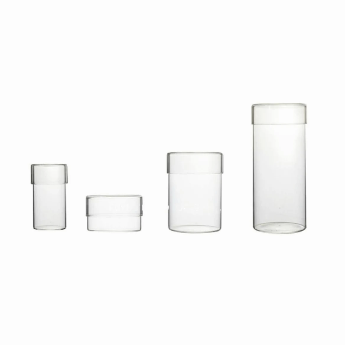 Artibetter Tarros de Cristal para Almacenar Alimentos, 4 Piezas de Vidrio | Tapa, para Azúcar y Sal, Paquete Práctico para Hogares, Diseño Transparente y Vacío
