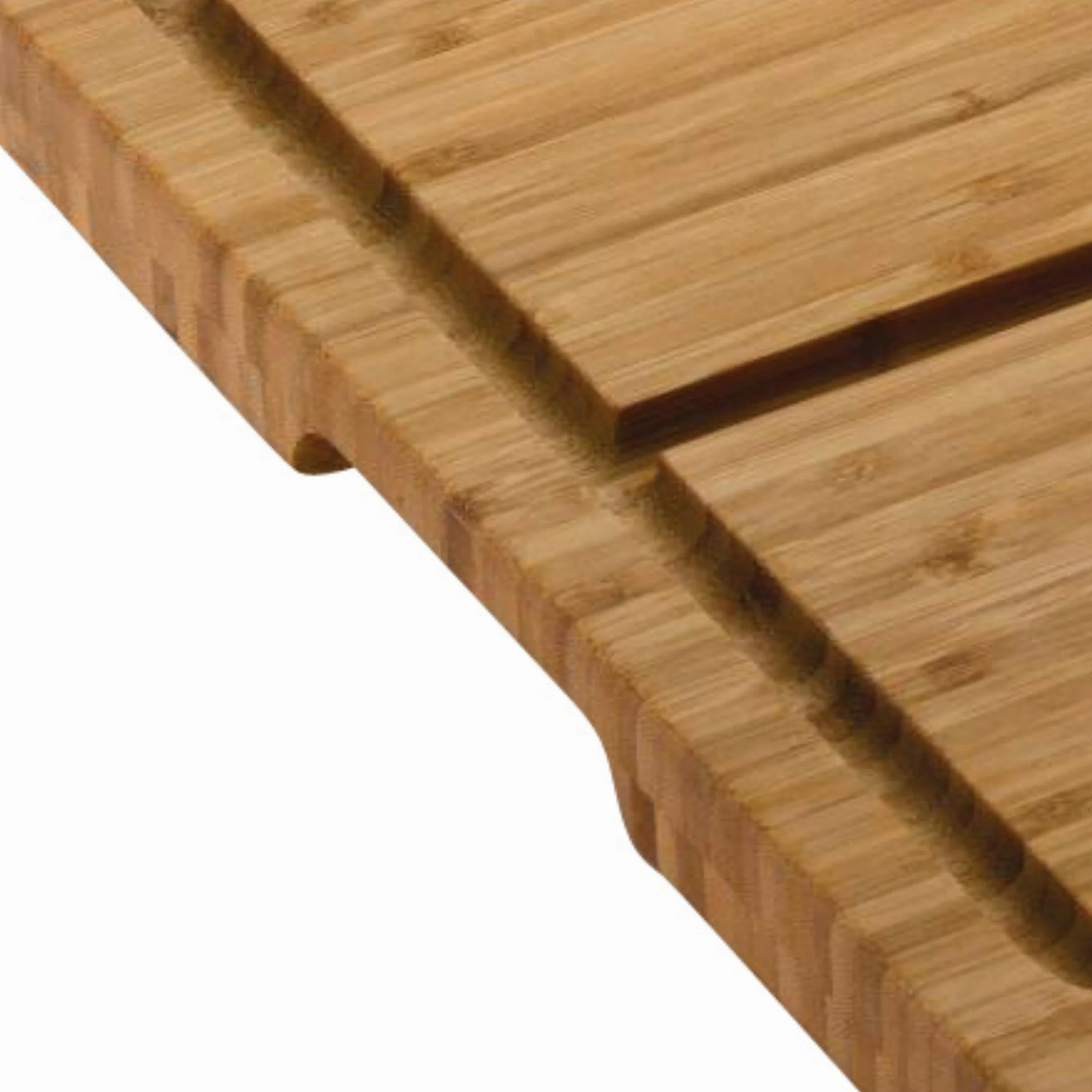 Rockingham Forge Bambú Deluxe con Púas, Tabla de Cortar y Trinchar de Madera, Marrón, 48 x 36cm