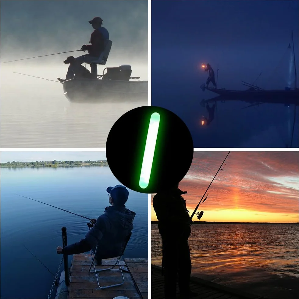 Cerioll Glow Sticks Pesca Luminosos 30 Piezas 4.5mm Fluorescentes Luz