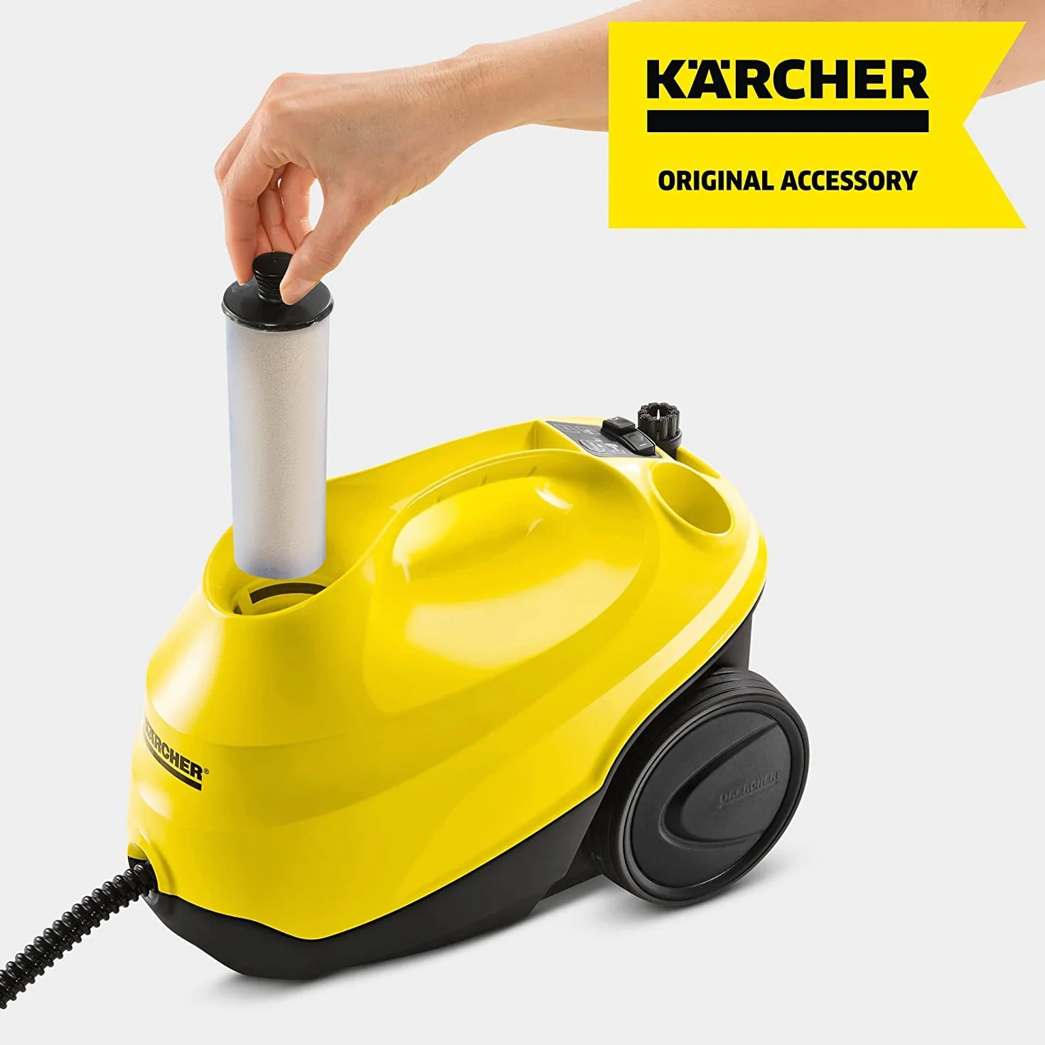 Kärcher Cartucho de descalcificación para la limpiadora de vapor SC 3 EasyFix de Kärcher, descalcificación rápida y efectiva