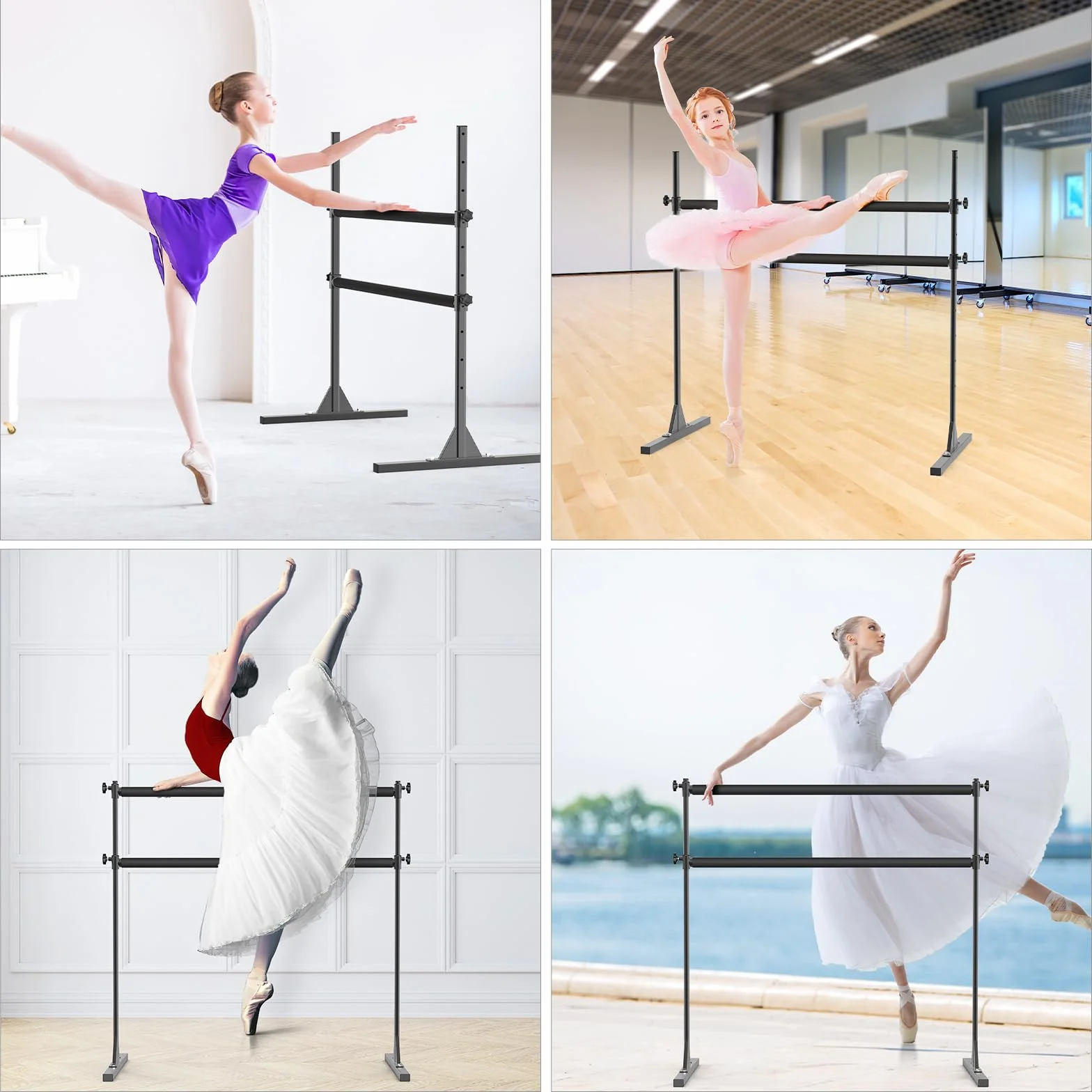 SELEWARE Barra De Ballet Regulable En Altura Independiente