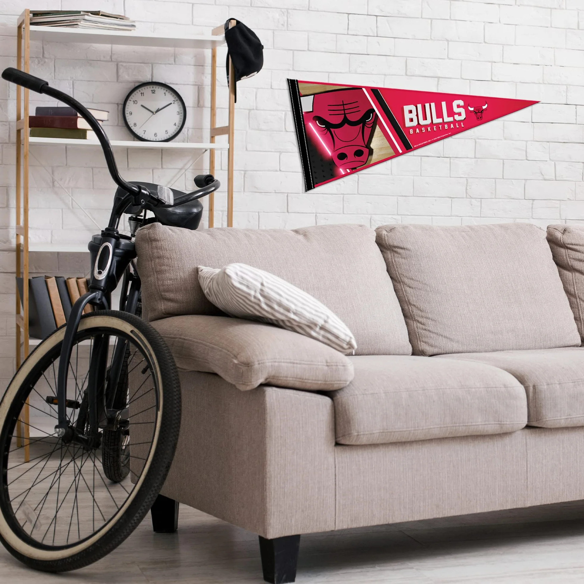 NBA Chicago Bulls Banderín de fieltro suave 30,5 x 76,2 cm