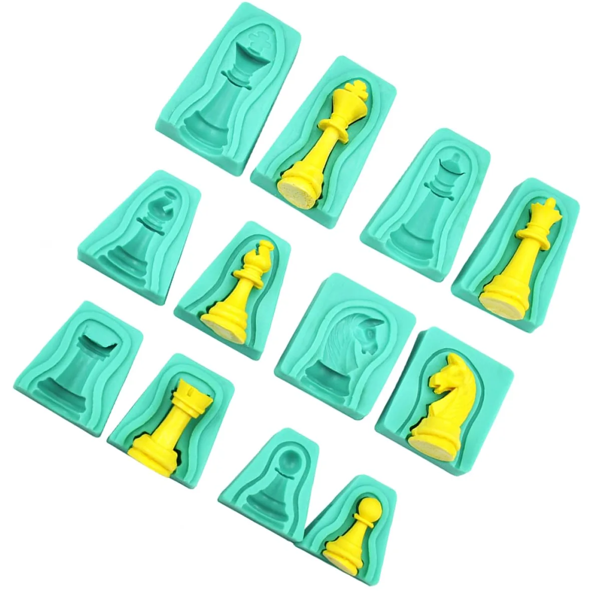 Veemoon 12 Pzs Molde de Silicona para Pastel con Diseño Original, Adecuado para Repostería DIY y Hornear Dulces Únicos