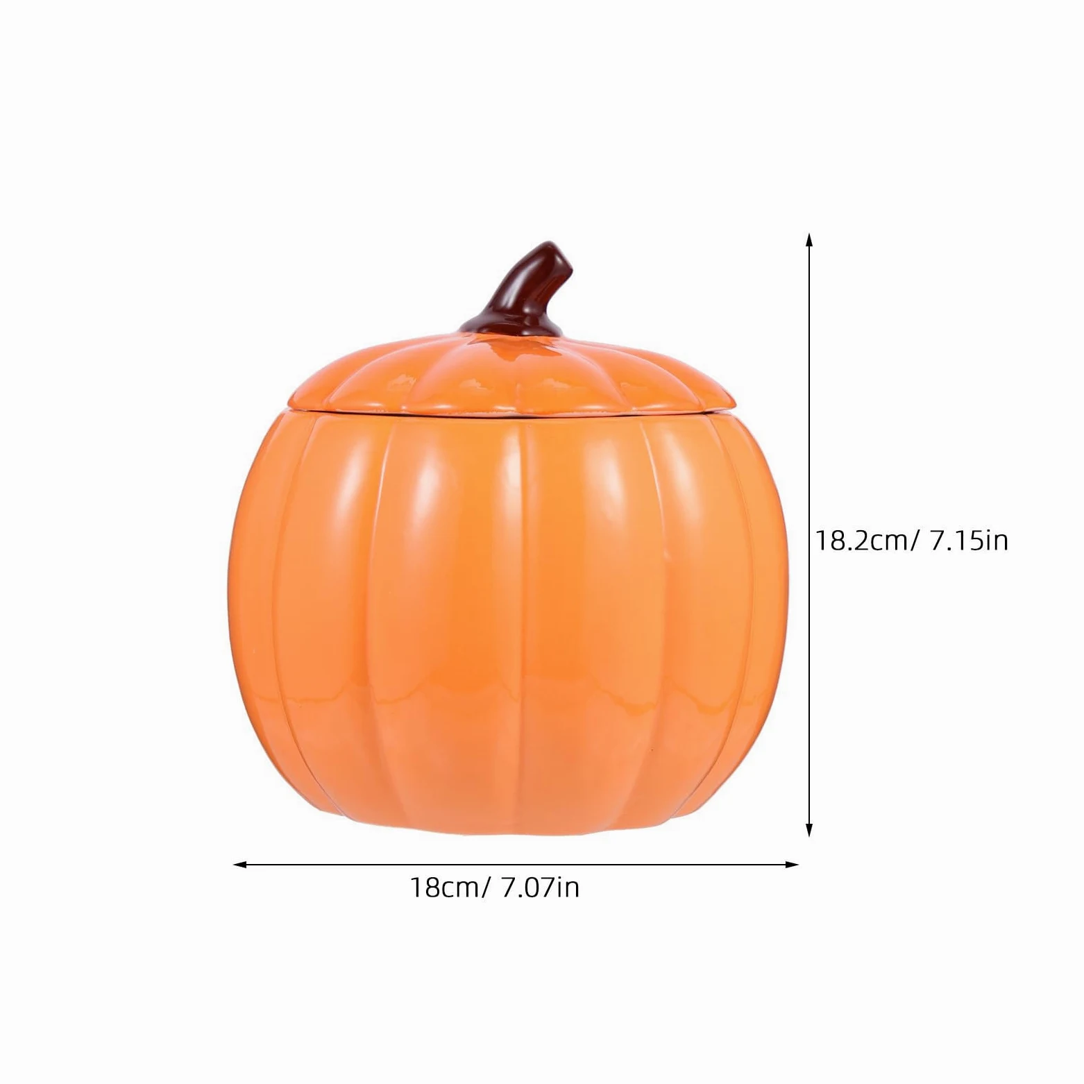Tazón Cerámica de Sopa Naranja Tapa 1800ml de Calabaza | Decoracion Otono, Tarro Tapa, Calabaza para Decorar, Artículos para Fiestas