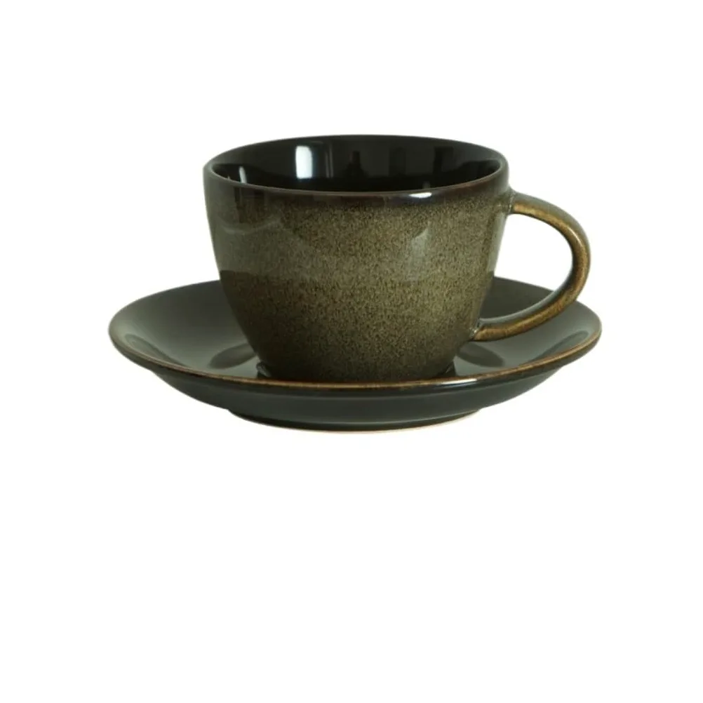 ENGENDER Tazas Cafe Taza De Café Y Platillo Retro For El Hogar Cerámica Creativa Mug Cups(E)