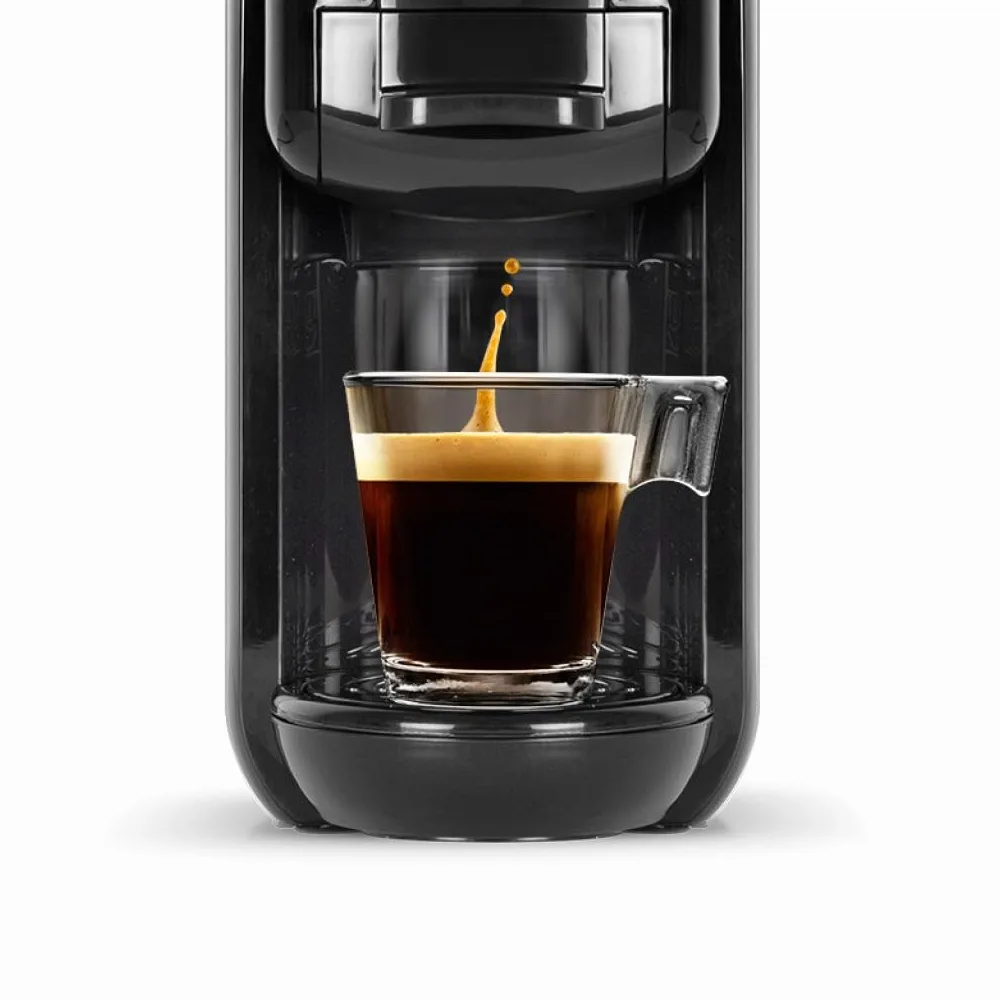 Schneider Cafetera Espresso Multicápsulas, 19 Bares, 1450W, Compatible con Nespresso y Dolce Gusto, Control Táctil, Roja
