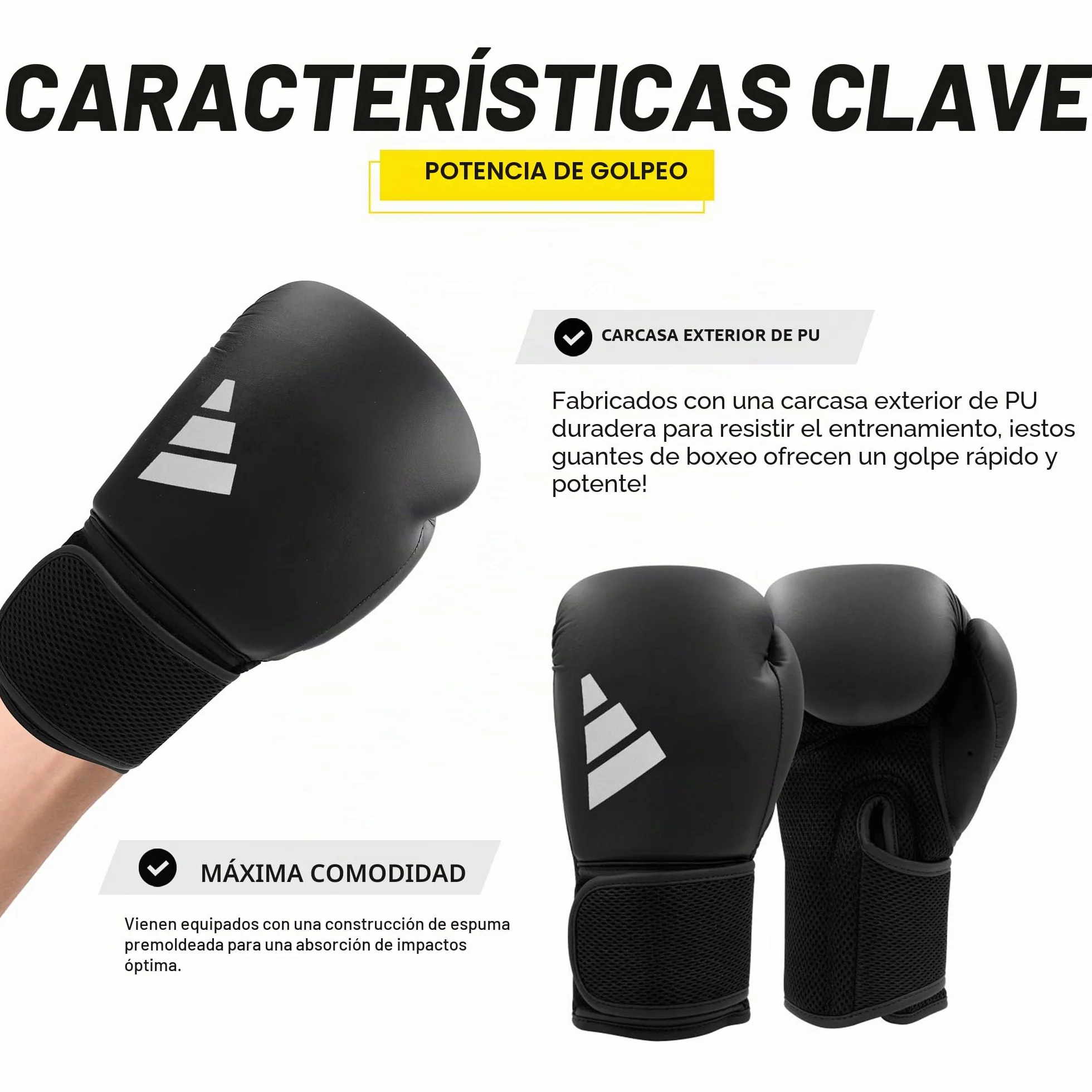 adidas Guantes de Boxeo Hybrid 25