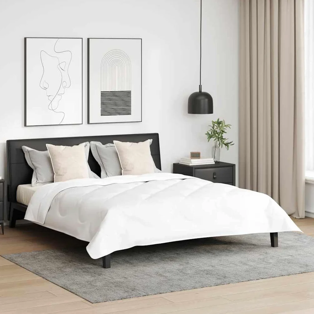 2 almohadas blancas 60 x 60 x 20 cm poliéster con relleno suave, transpirable, lavable, ergonómico para cuello, espalda, abdomen, ideal para dormitorio y comodidad de viaje