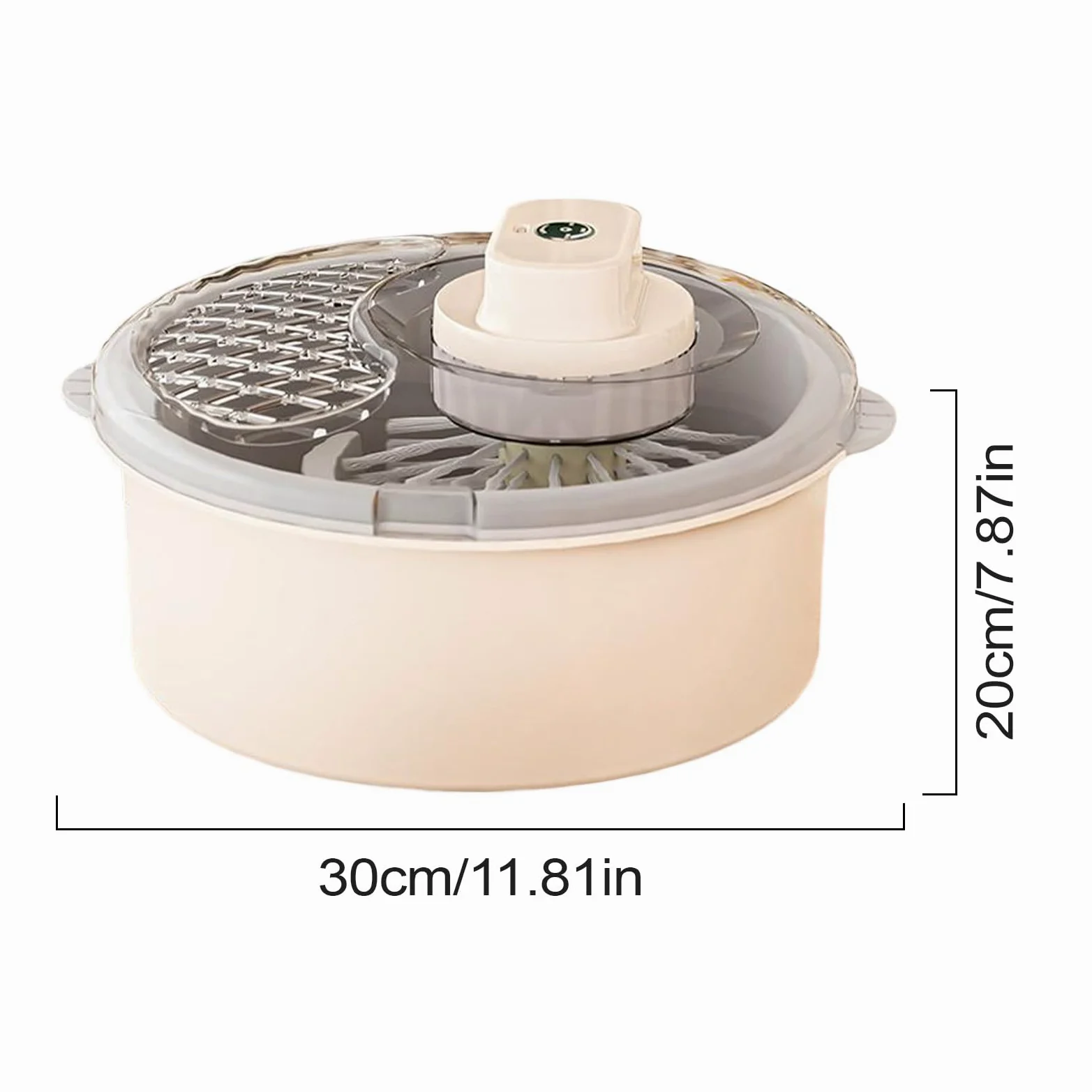 Centrifugador limpiador de frutas - Secador de cocina giratorio | eléctrica manual de frutas | Limpiador de alimentos eficiente para ensaladas, ensaladas, fresas, bayas y la preparación de