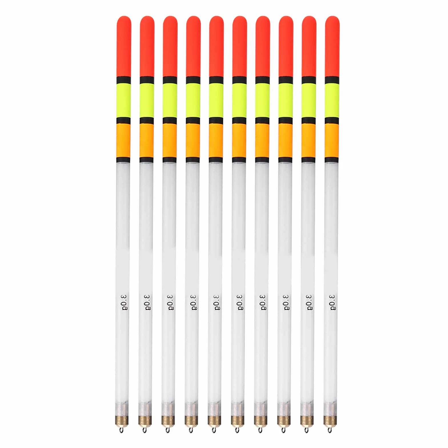 Keenso Kit de Flotadores de Pesca 10 Piezas Boyas Bobber Plástico