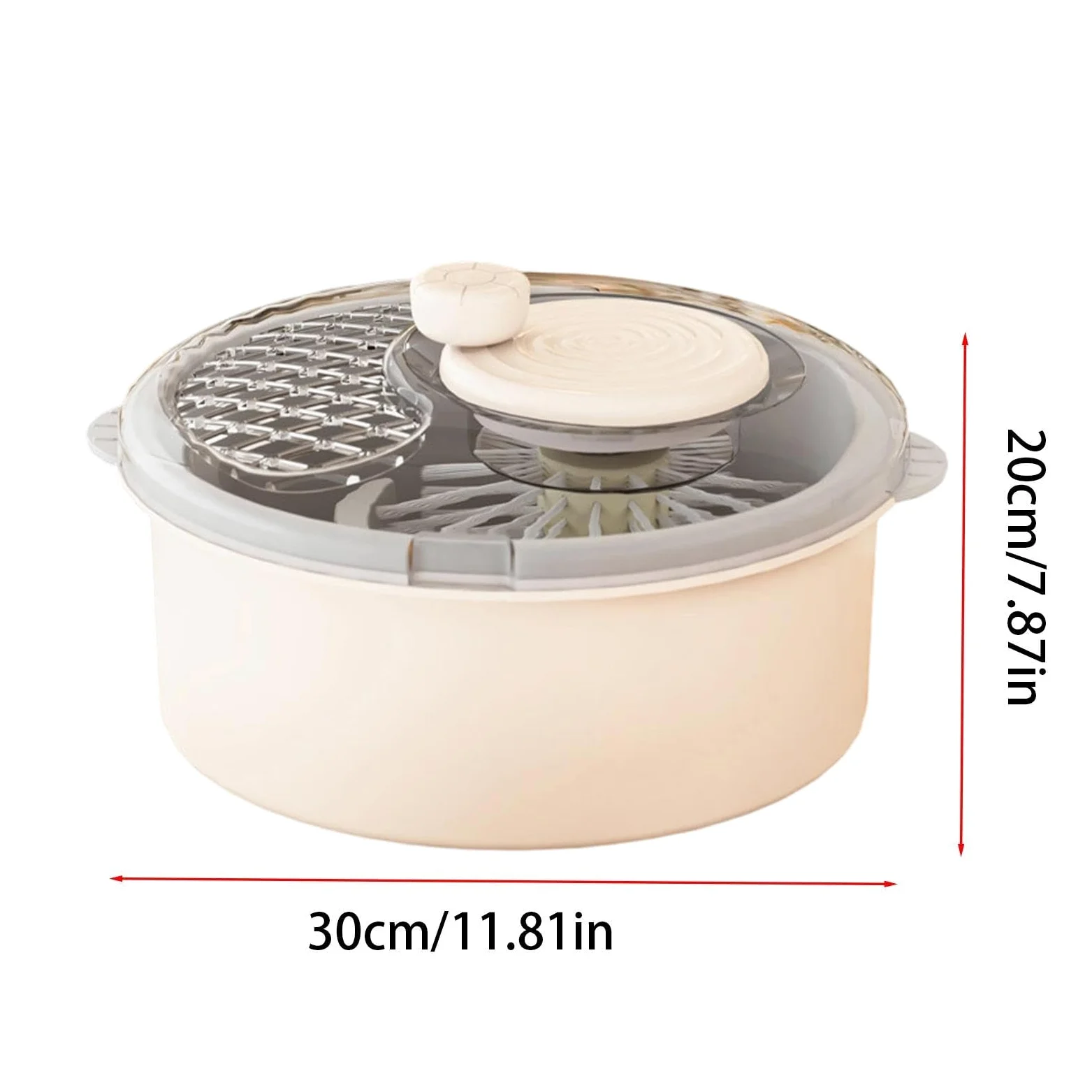Gran centrifugadora de ensaladas Purificador multiusos, limpieza manual y | Limpiador De Frutas y Verduras Para Productos Bayas Uvas Alimentos Granos Hogar Cocina Camping Cocinar