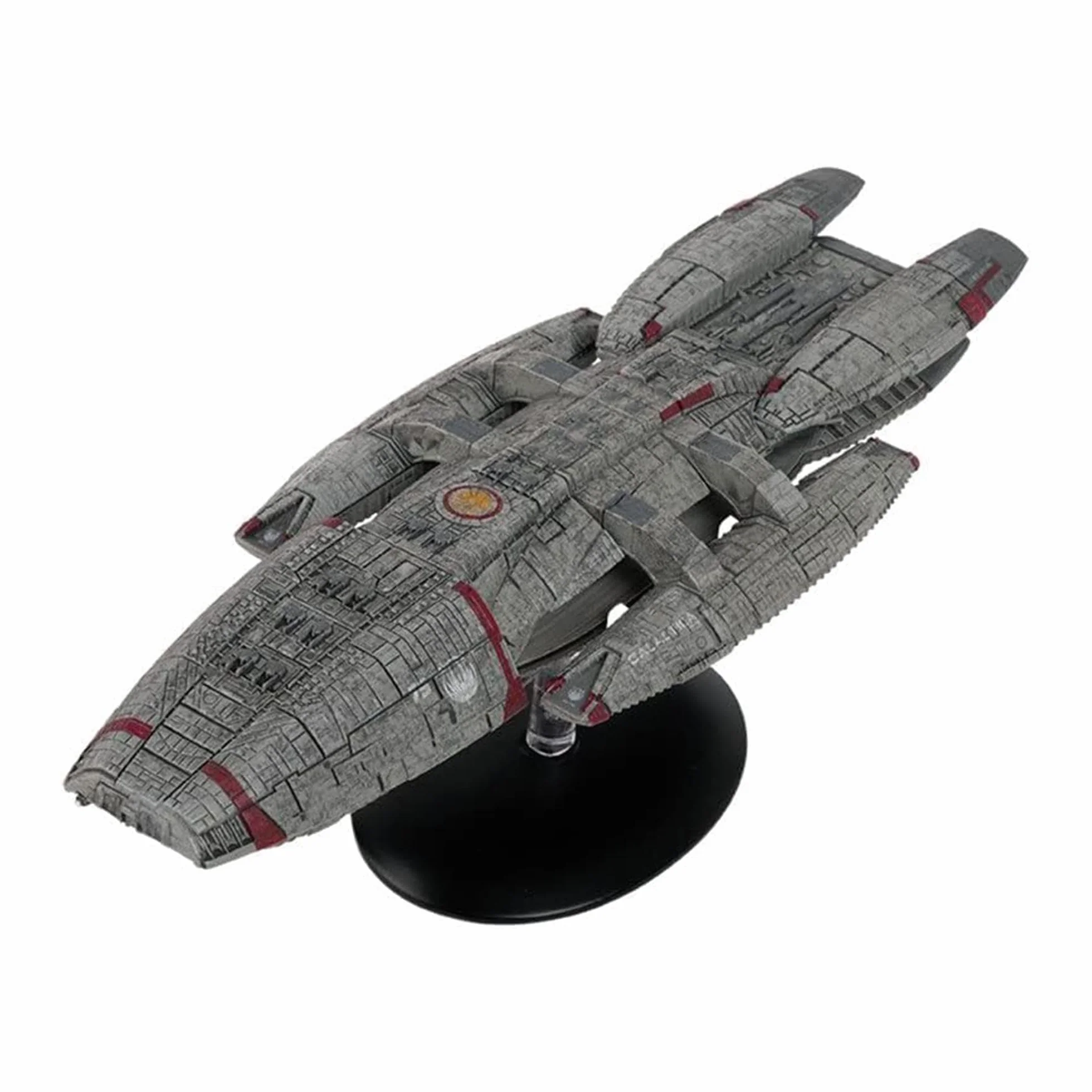 Hero Collector Galactica (Blood & Cromo) | Barco Battlestar Galactica | Réplica de modelo de metal y plástico ABS rojo