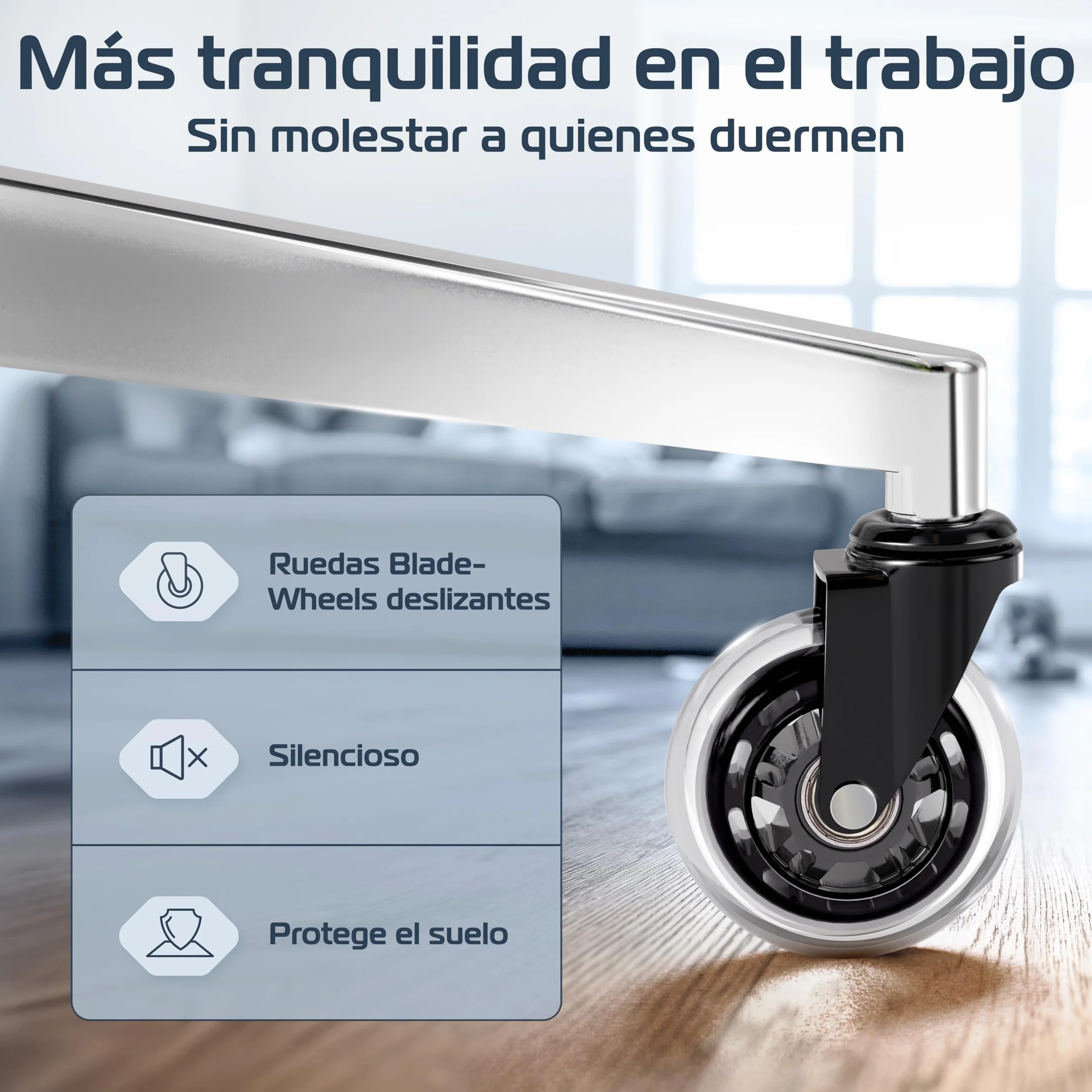 CLOUVOU SmartSeat Silla ergonómica de escitório [GANADORA DE PUREBAS] Silla de Oficina para Gamers Ajustable al 100%, giratoria, cómoda y Resistente hasta 150 kg | Ideal para Trabajo y Estudio