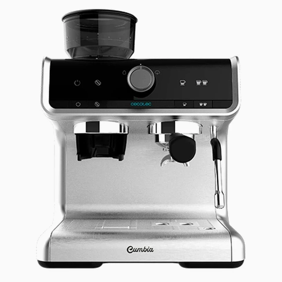 Cecotec Cafetera Express, Capacidad para 250g de Café, 1550 W, 30 Niveles de Molido + Lavazza Espresso Barista Intenso, Café en Grano Tostado, Notas de Cacao y Madera, Intensidad 9, Tueste Medio, 1kg