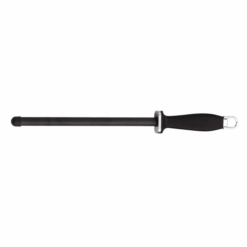 Rockingham Forge Chaira Afilador, Asa de Plástico Antideslizante, Negro, 10 Pulgadas, CS-16265C