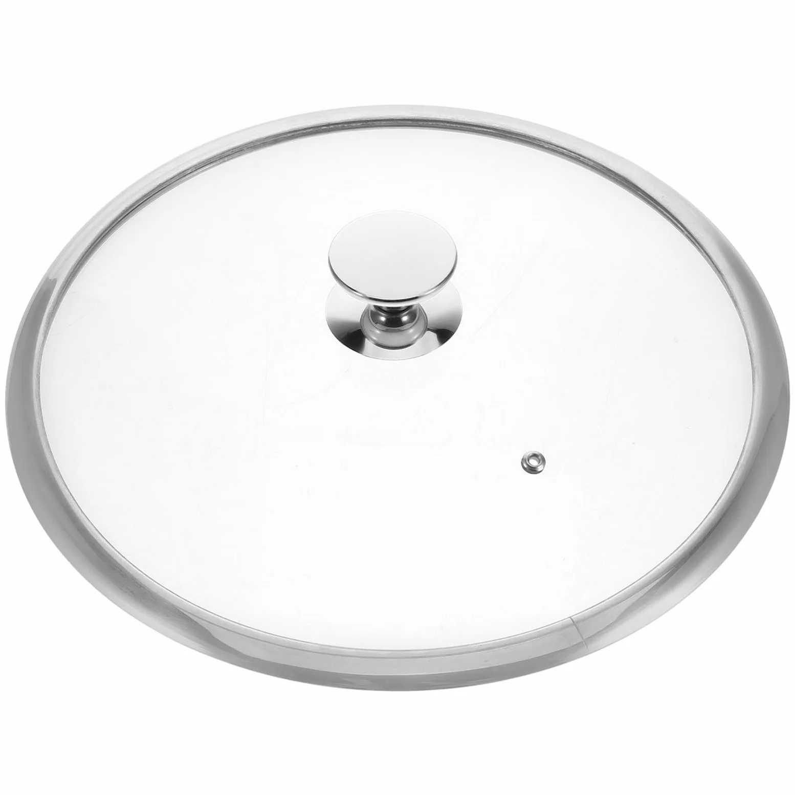 Tapa de sartén y olla de acero inoxidable de 34 cm, versátil y resistente a deformación, ideal para cocina y cacerola de salsa