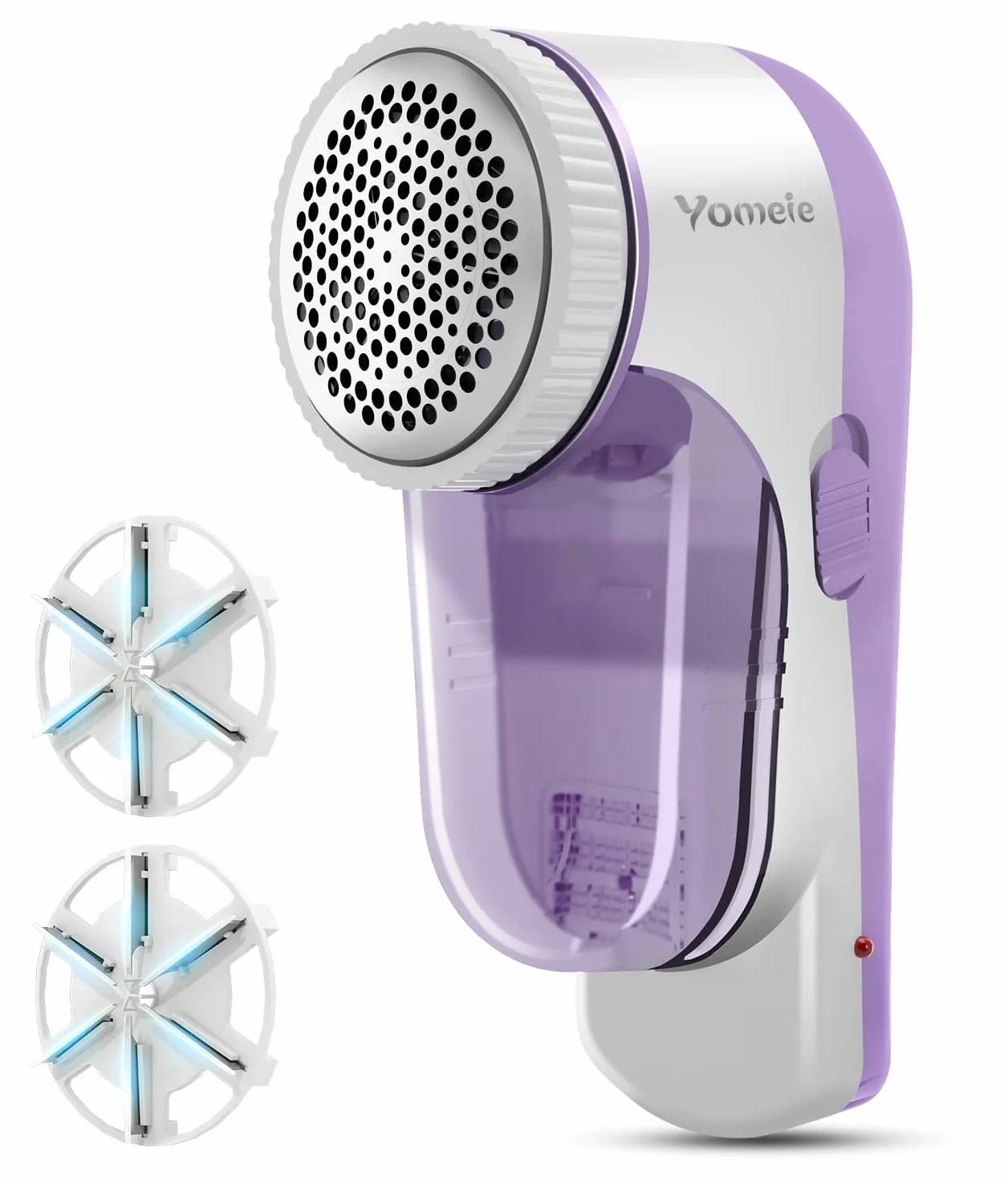 Afeitadora de tela recargable y removedor de pelusas, afeitadora eléctrica de pelusas, elimina rápidamente la pelusa para ropa, muebles, suéteres, sofás, mantas, leggings. (morado)