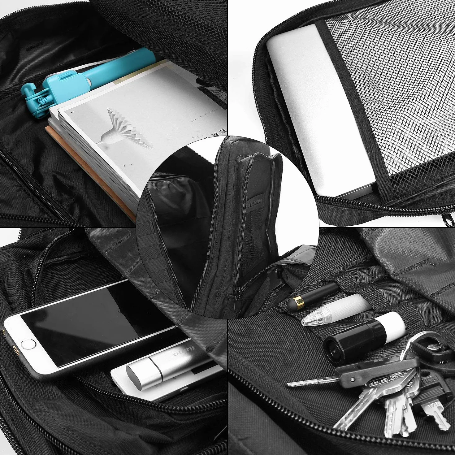 ProCase Mochila Táctica Militar 40L MOLLE Gran Capacidad para Caza Senderismo