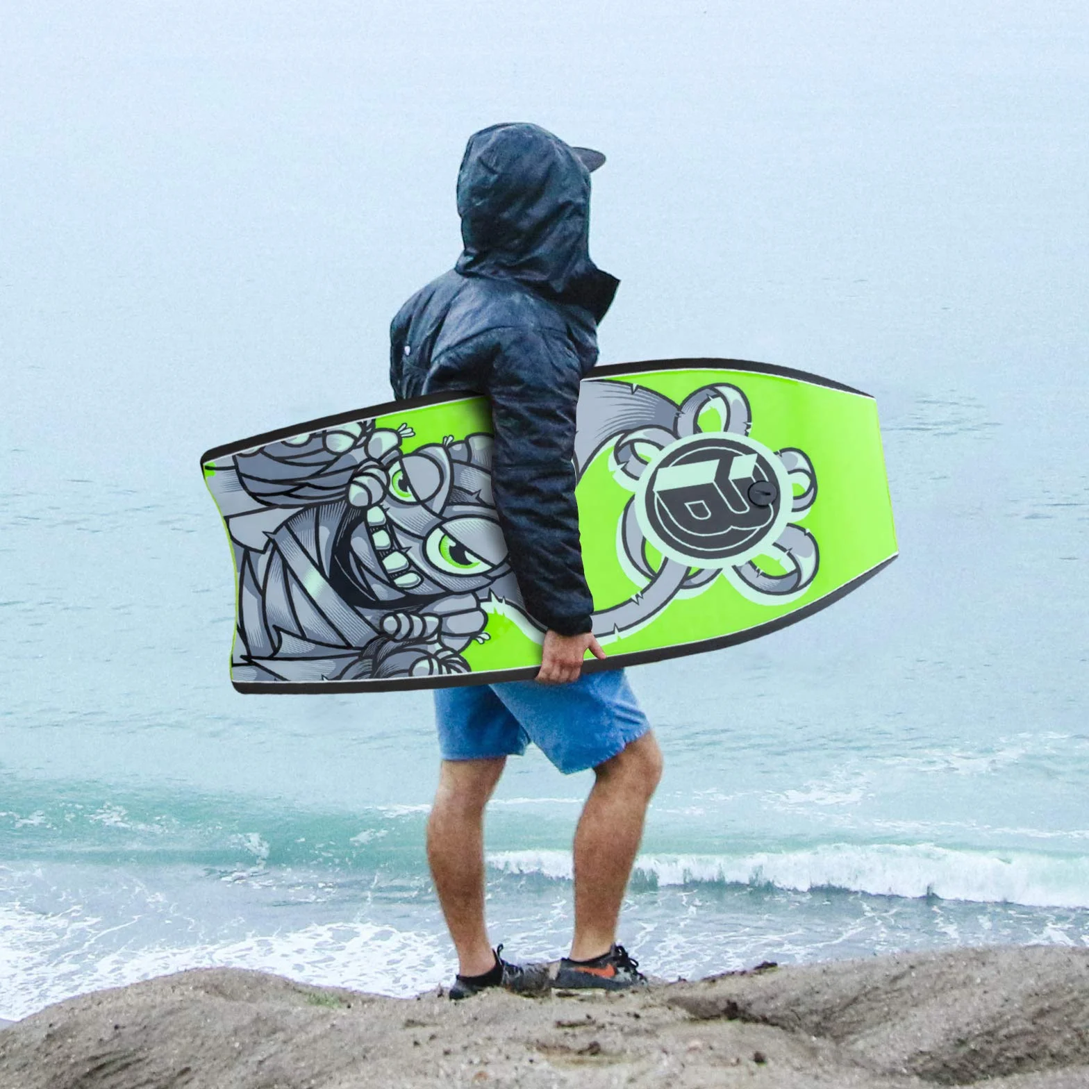 Tabla de bodyboard 37 pulgadas EPS correa muñeca adultos adolescentes