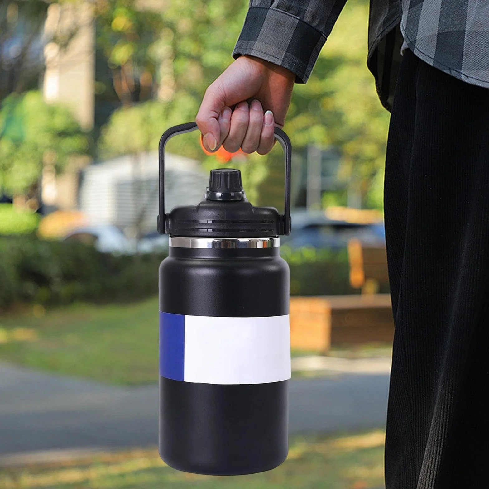 Termo Isotérmico Termo Al Vacío De 4 Litros | Botella De Agua De Acero Inoxidable Para Gimnasio Senderismo Escuela Viajes Camping Ciclismo Deportes Y Actividades Al Aire
