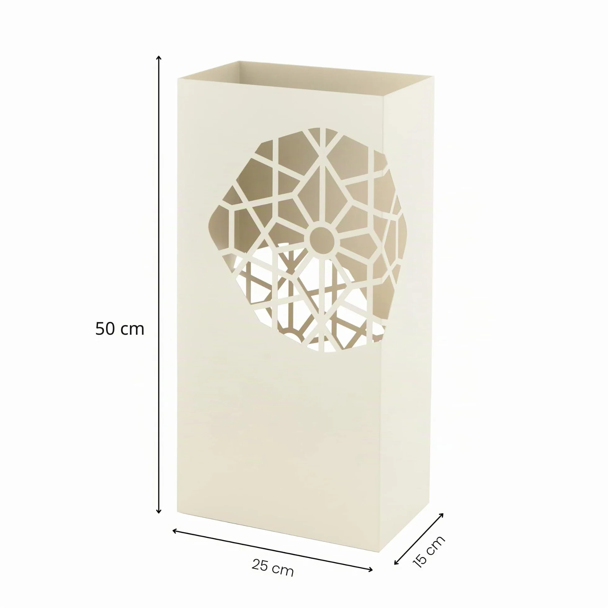 Baroni Home Paragüero Original Blanco 25x15x50 cm con Gancho y Bandeja de Goteo Extraíble
