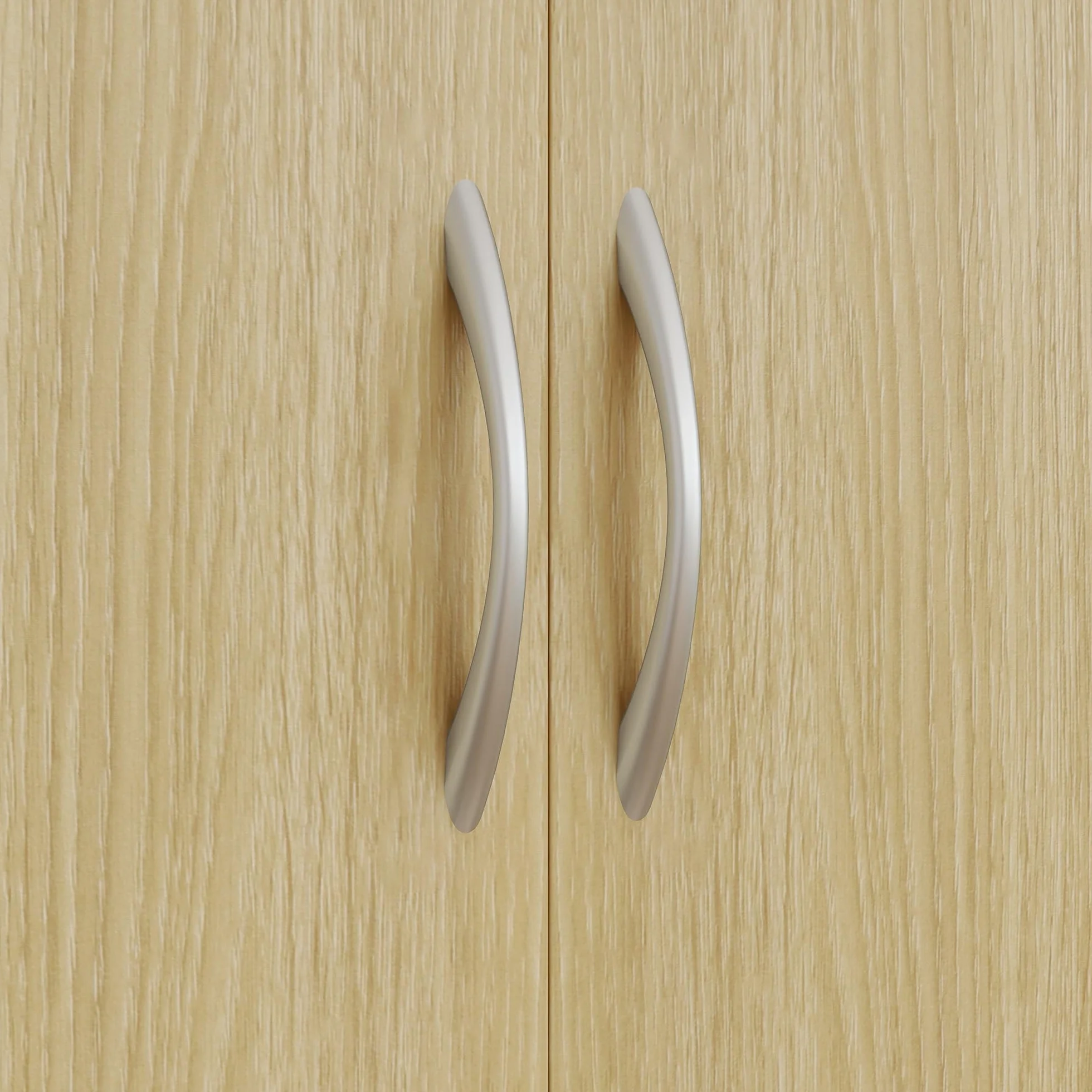 HOMCOM Alacena de Cocina Mueble Auxiliar de Cocina con Puertas Cajón y Estantes Ajustables Antivuelco para Comedor Salón 80x40x180 cm Natural y Blanco