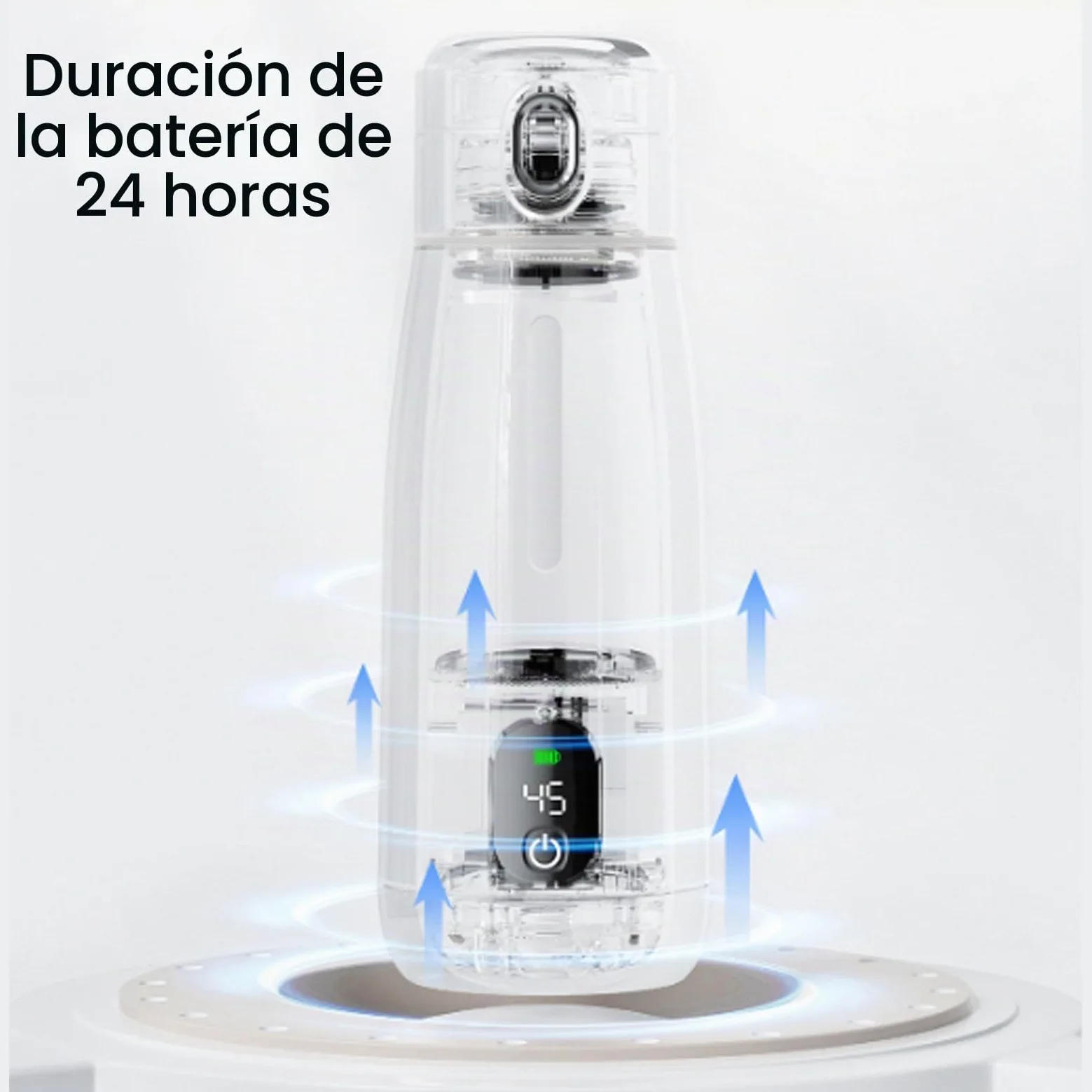 Hervidor Eléctrico de Viaje, Acero Inoxidable 316, Calefacción Inalámbrica Recargable por USB, Caldera de Agua Caliente Portátil de 350 Ml con Aislamiento Térmico, para Camping